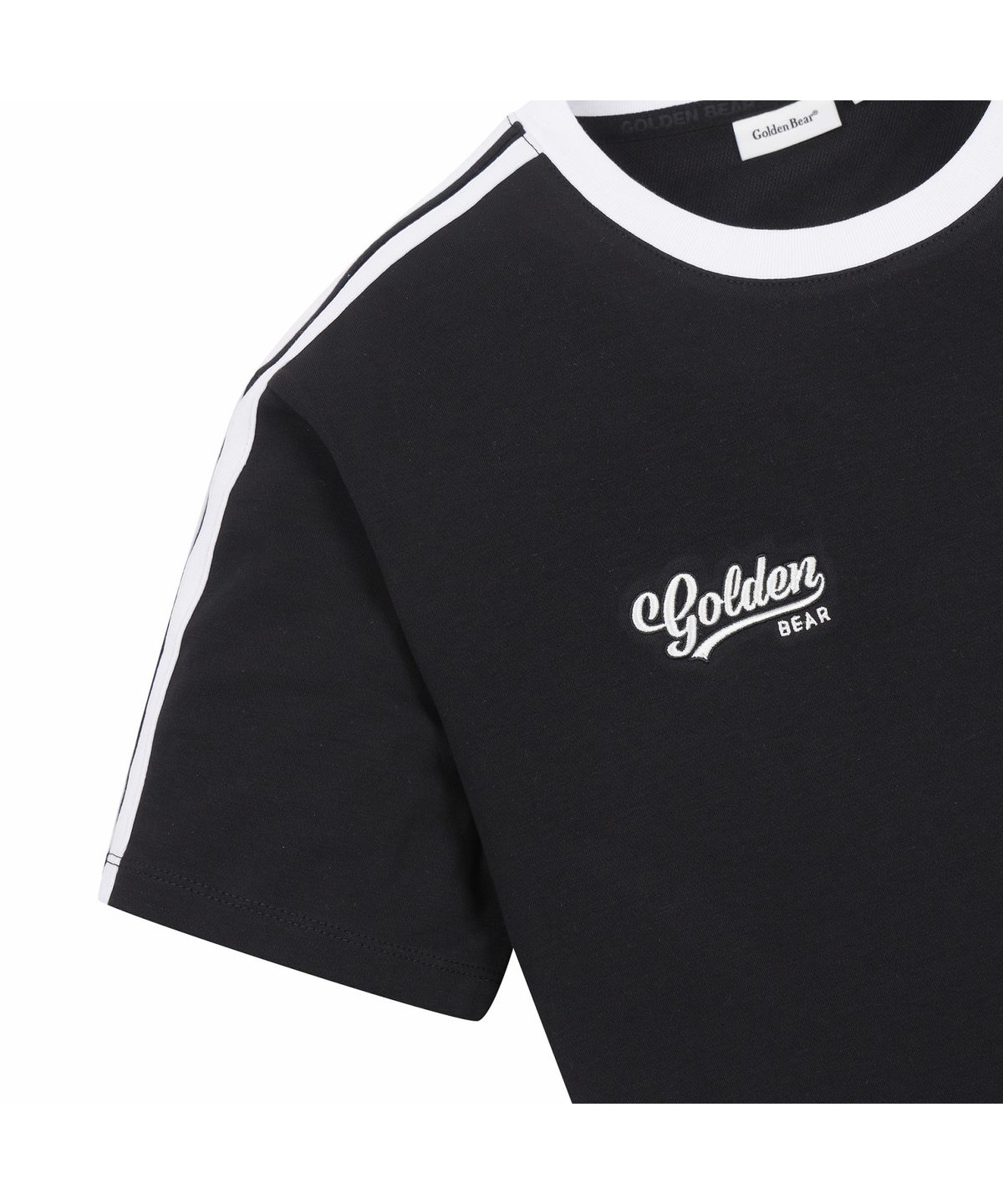 골든베어(GOLDEN BEAR) (W) Mesh Lined Sleeve T-shirt G5TAM26401BKX