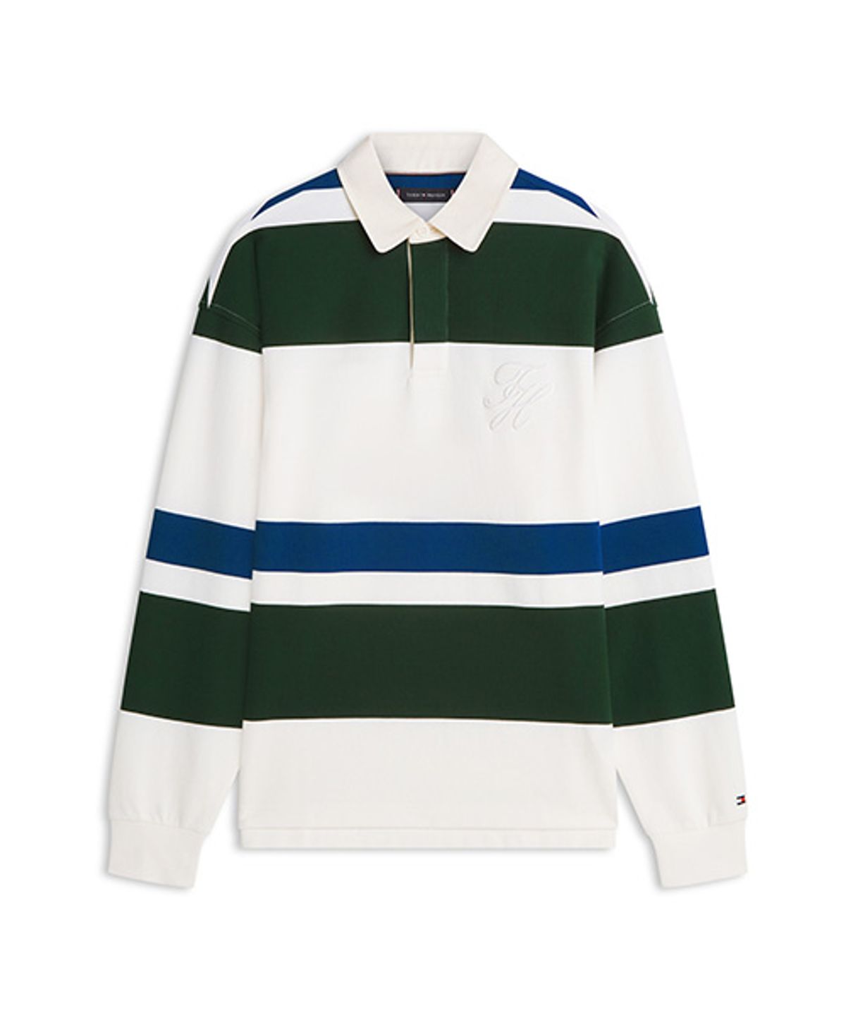 타미힐피거(TOMMY HILFIGER) 릴렉스 스트라이프 럭비 티셔츠 (T12G1TKT690MT10FA)