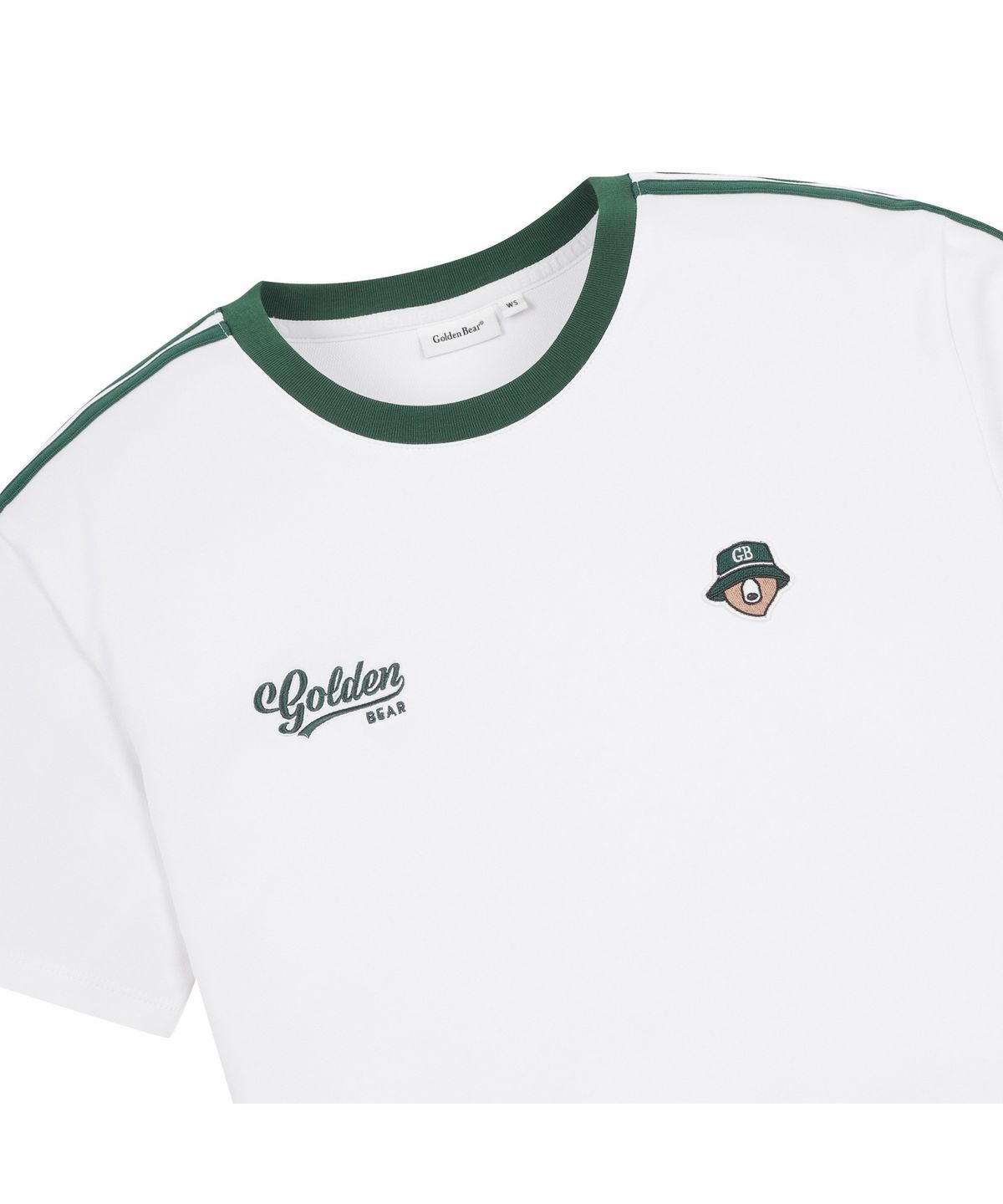 골든베어(GOLDEN BEAR) (W) Mesh Lined Sleeve T-shirt G5TAM26401IVX