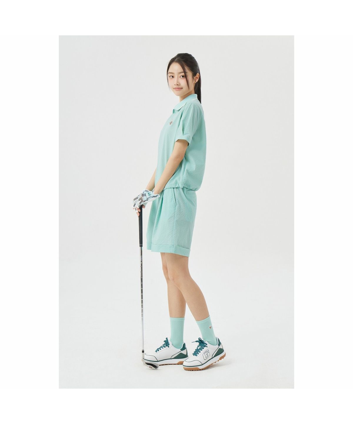 골든베어(GOLDEN BEAR) (W) Seersucker Shorts G5PAM26331MIX