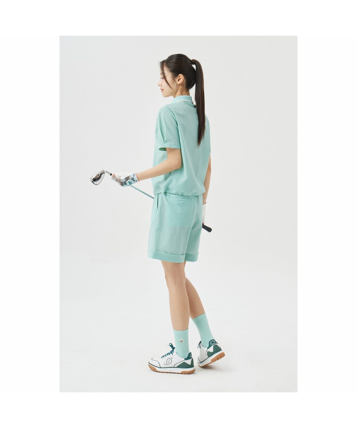 골든베어(GOLDEN BEAR) (W) Seersucker Shorts G5PAM26331MIX