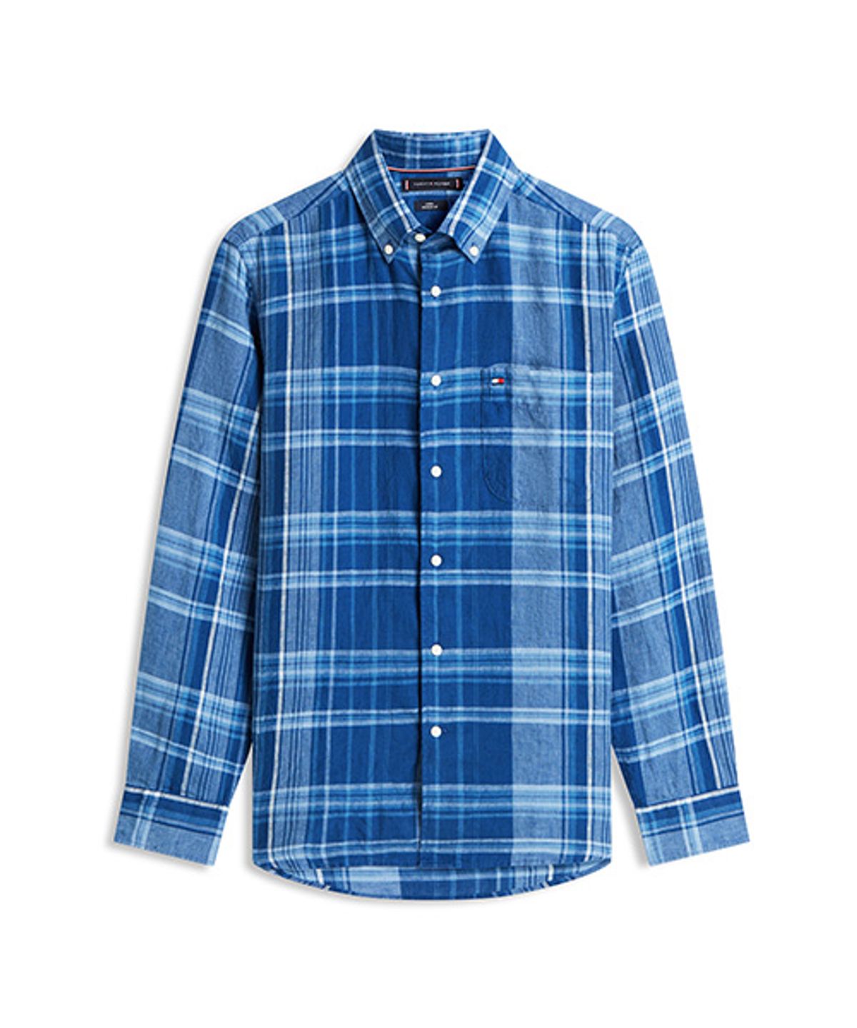 타미힐피거(TOMMY HILFIGER) [Regula fit] 린넨 서머 마드라스 체크 셔츠 (T12G1WSH600MT10MS)