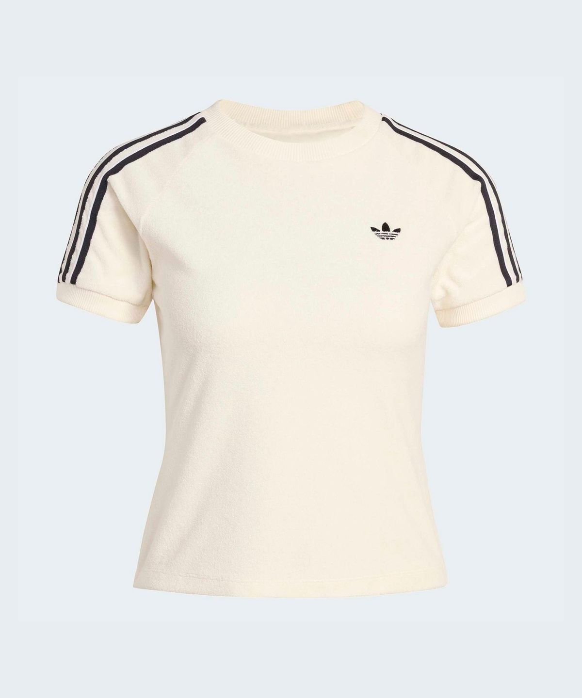 아디다스(ADIDAS) 테리 타월 캘리 티셔츠 - 화이트 / KD1411