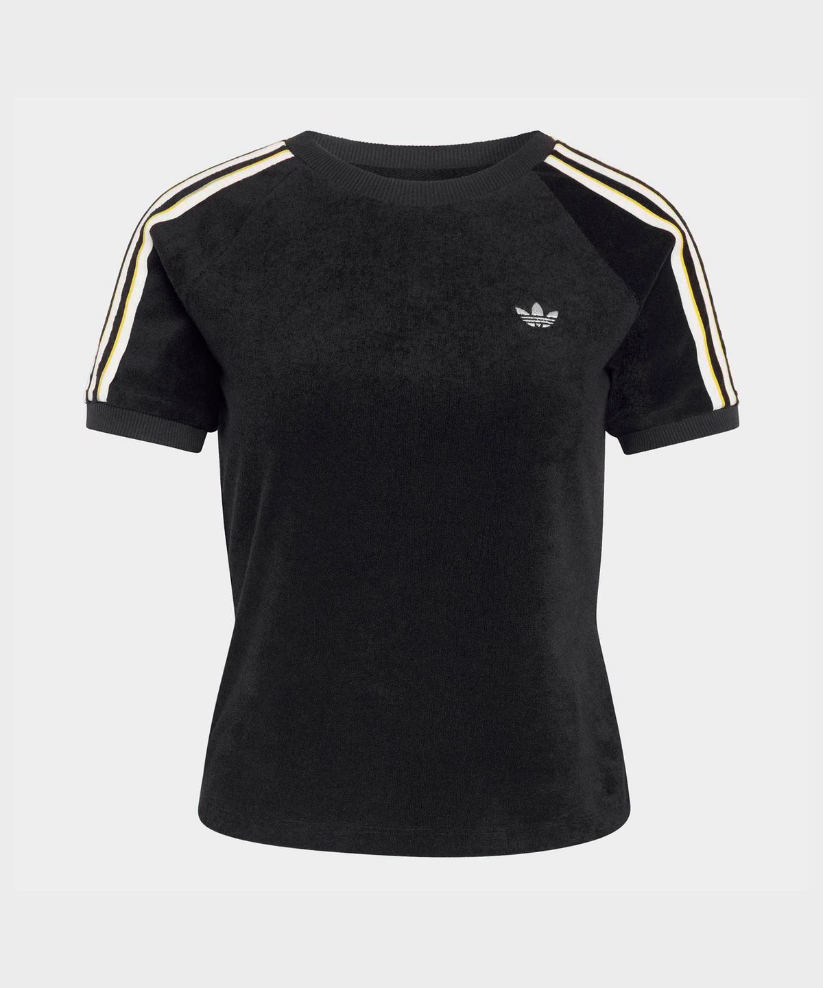 아디다스(ADIDAS) 테리 타월 캘리 티셔츠 - 블랙 / KD1412