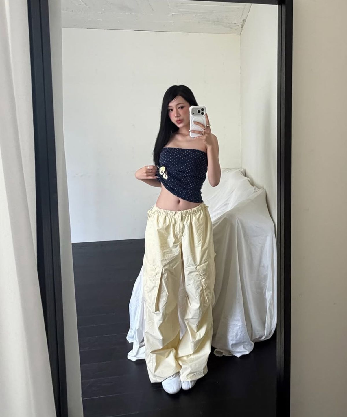 에즈이프 캘리(ASIF CALIE) PARACHUTE CARGO PANTS LEMON