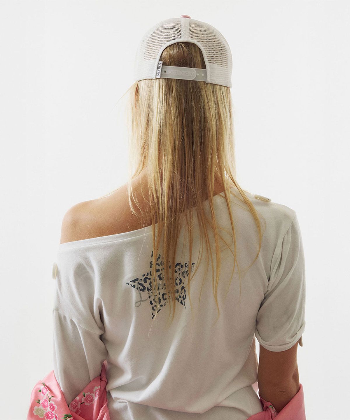 스컬프터(SCULPTOR) Queen Trucker Cap Metallic Pink