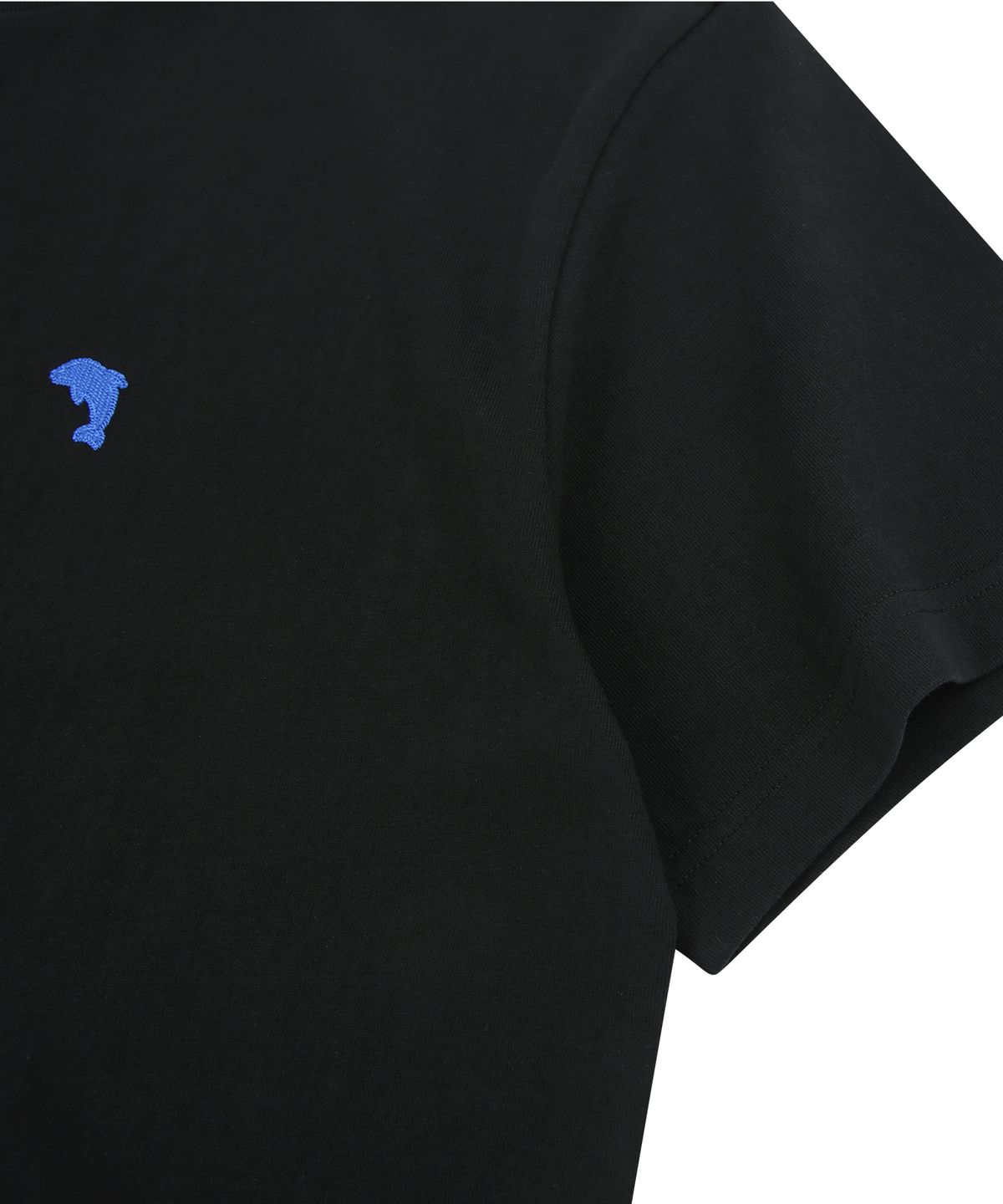 돌핀웨이브어패럴(DOLPHIN WAVE APPAREL) [2PACK] 돌핀 미니 체인자수 16수 반팔티셔츠 쿨그레이&블랙 2팩