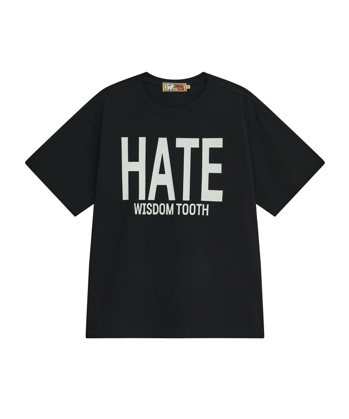 루저스클럽(LOSERS CLUB) HATE WISDOM TOOTH 로고 반팔티셔츠 블랙