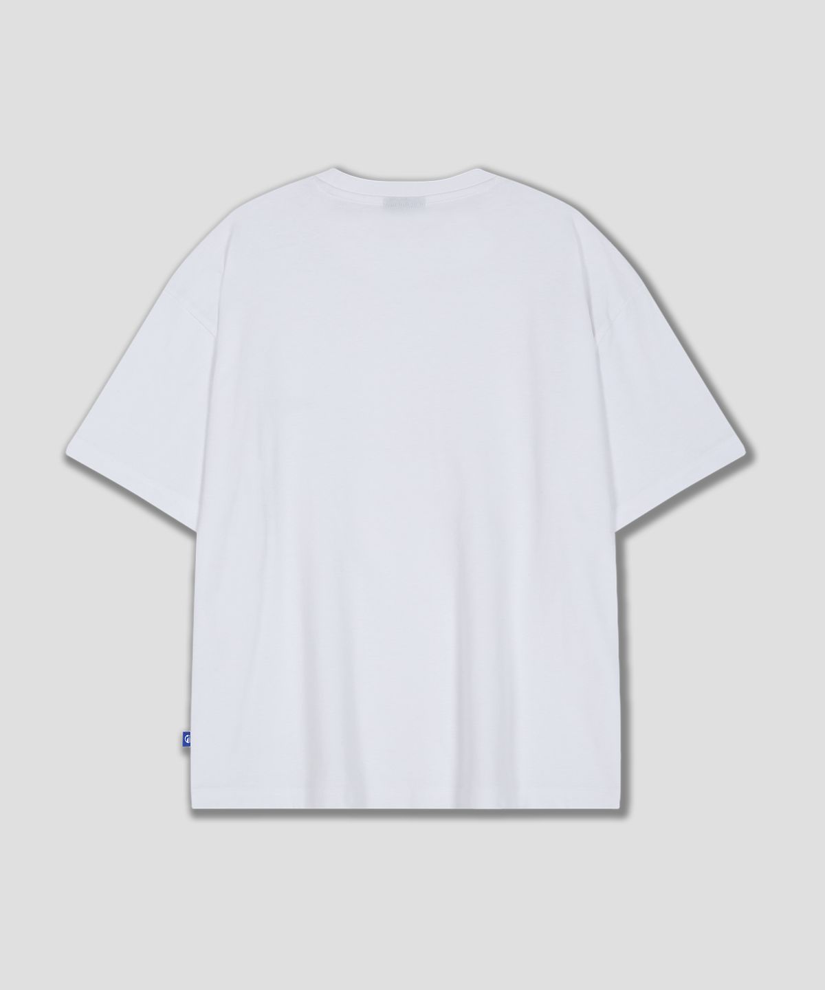 돌핀웨이브어패럴(DOLPHIN WAVE APPAREL) 돌핀 자수 로고 반팔 티셔츠 화이트