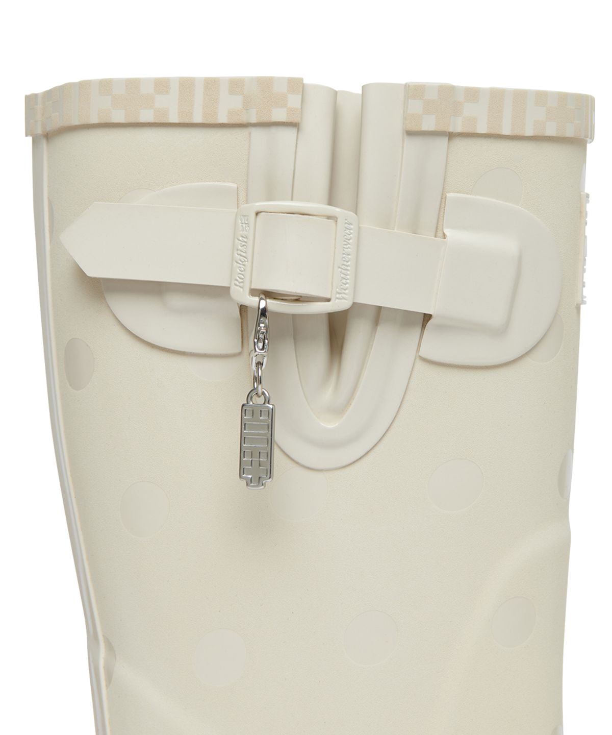 락피쉬웨더웨어(ROCKFISH WEATHERWEAR) [× ILLIT] ORIGINAL RAIN BOOTS SHORT DOT - IVORY
