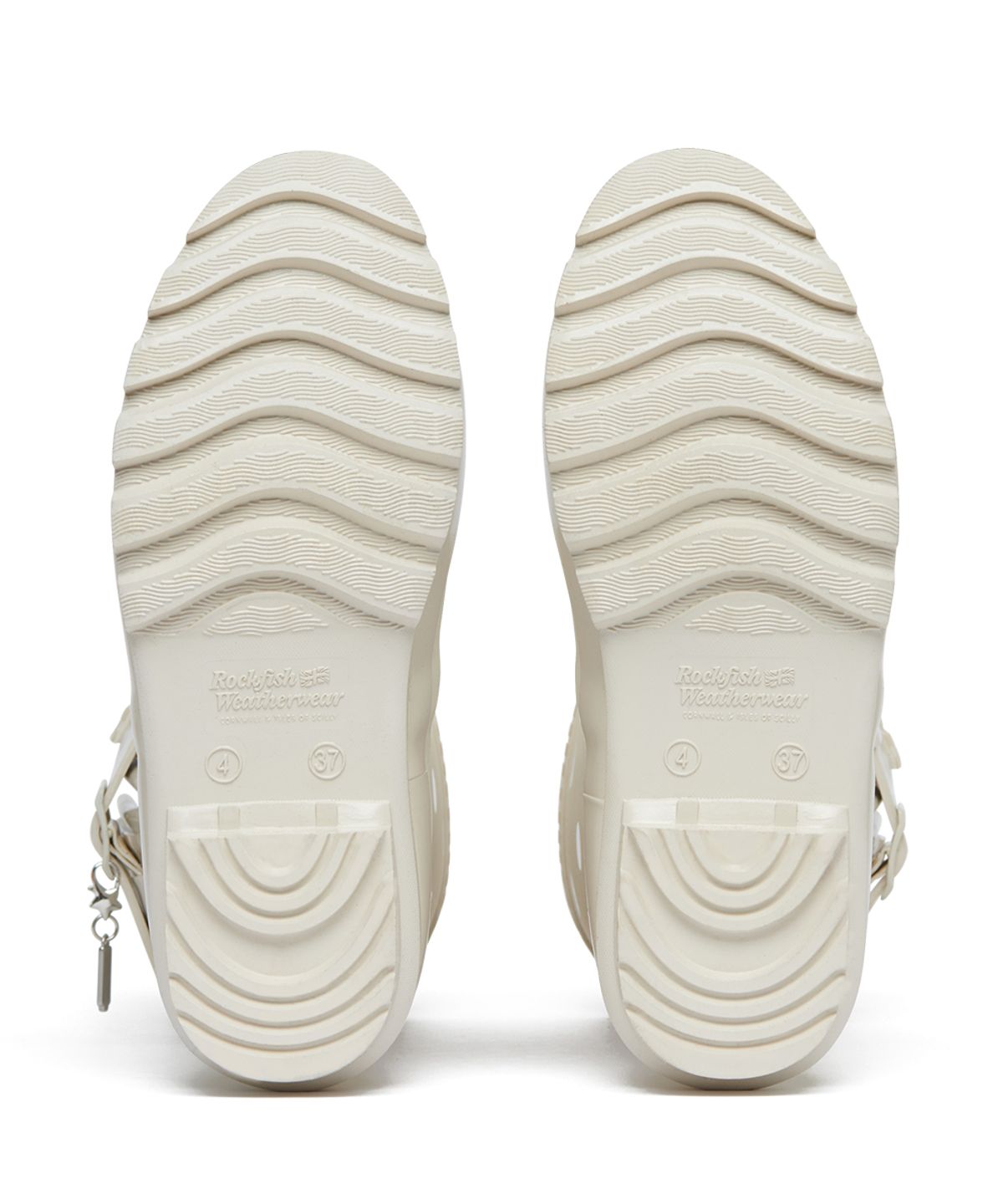 락피쉬웨더웨어(ROCKFISH WEATHERWEAR) [× ILLIT] ORIGINAL RAIN BOOTS SHORT DOT - IVORY