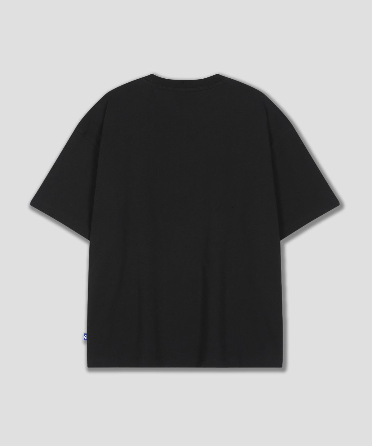 돌핀웨이브어패럴(DOLPHIN WAVE APPAREL) 돌핀 자수 로고 반팔 티셔츠 블랙