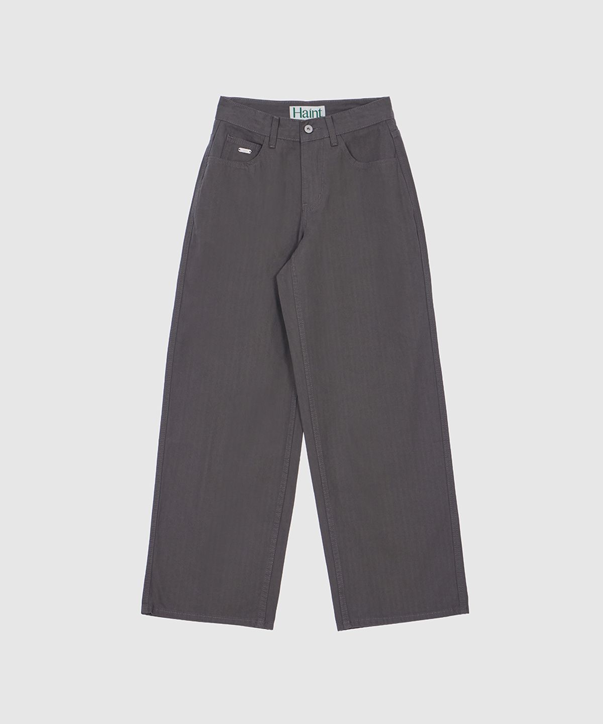 헤인트(HAINT) SEMI WIDE STRAIGHT COTTON PANTS 2COL_KHAKI