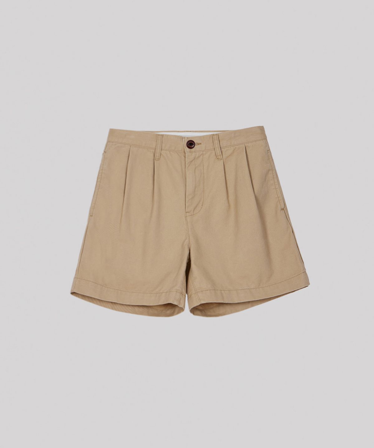 헤인트(HAINT) CLASSIC STANDARD STRAIGHT FIT COTTON SHORT PANTS 4COL_BEIGE
