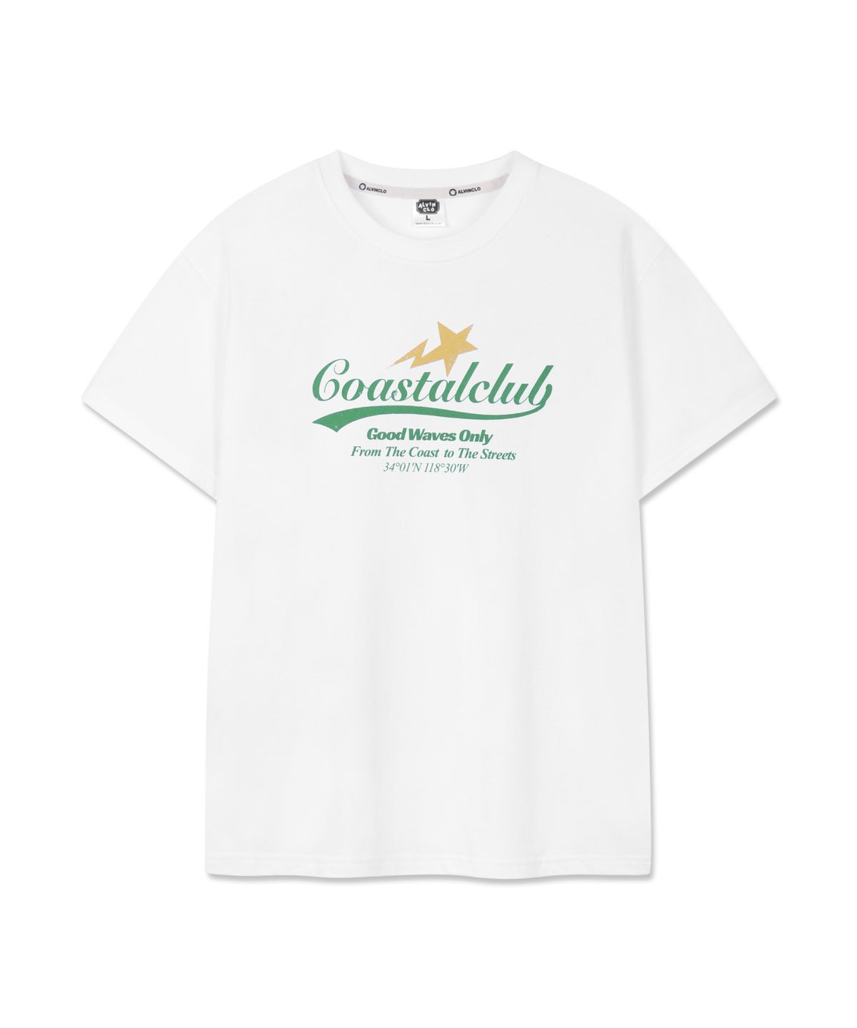 앨빈클로(ALVINCLO) Coastalclub 반팔티셔츠 AST3605 (3COLOR)