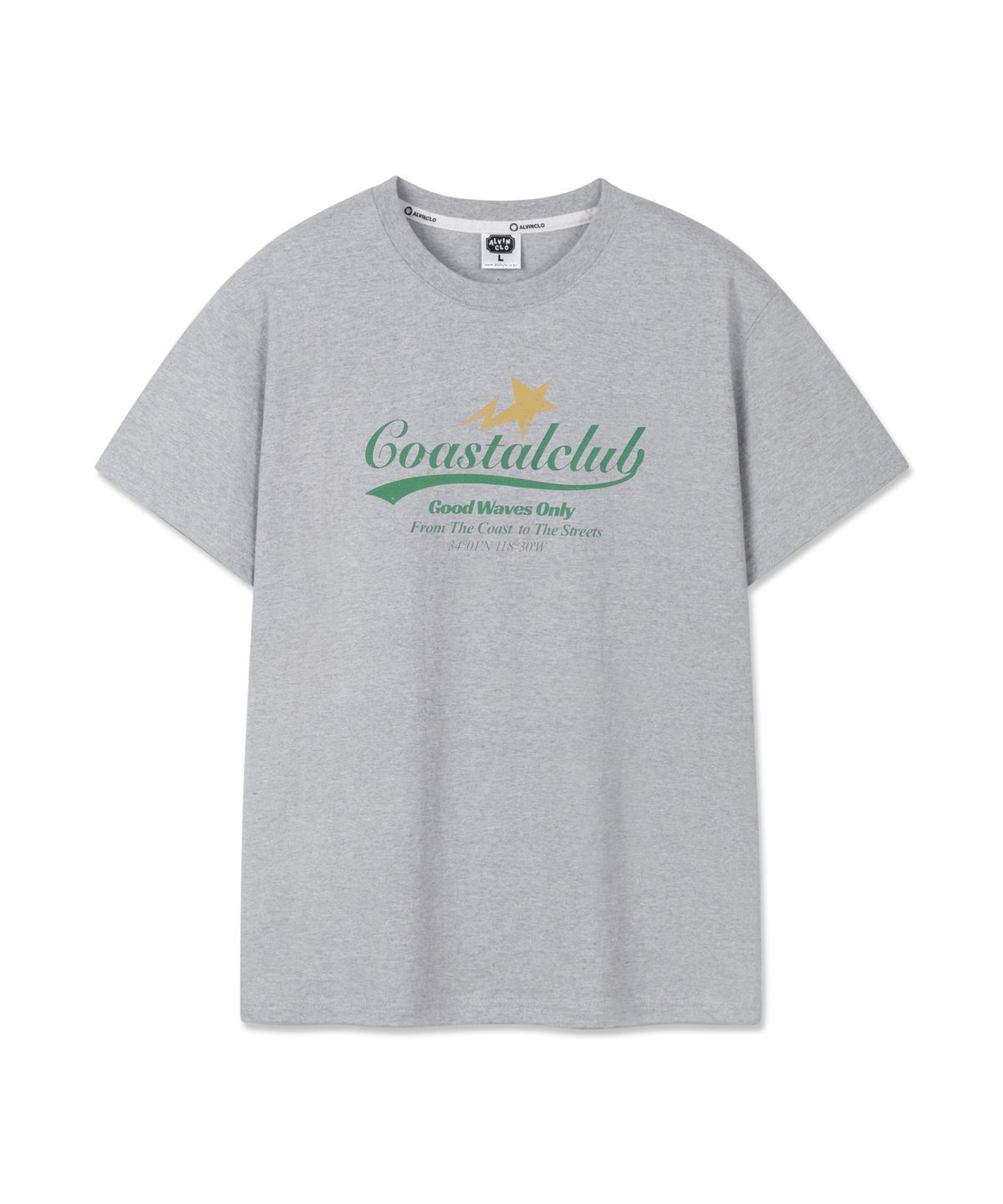 앨빈클로(ALVINCLO) Coastalclub 반팔티셔츠 AST3605 (3COLOR)