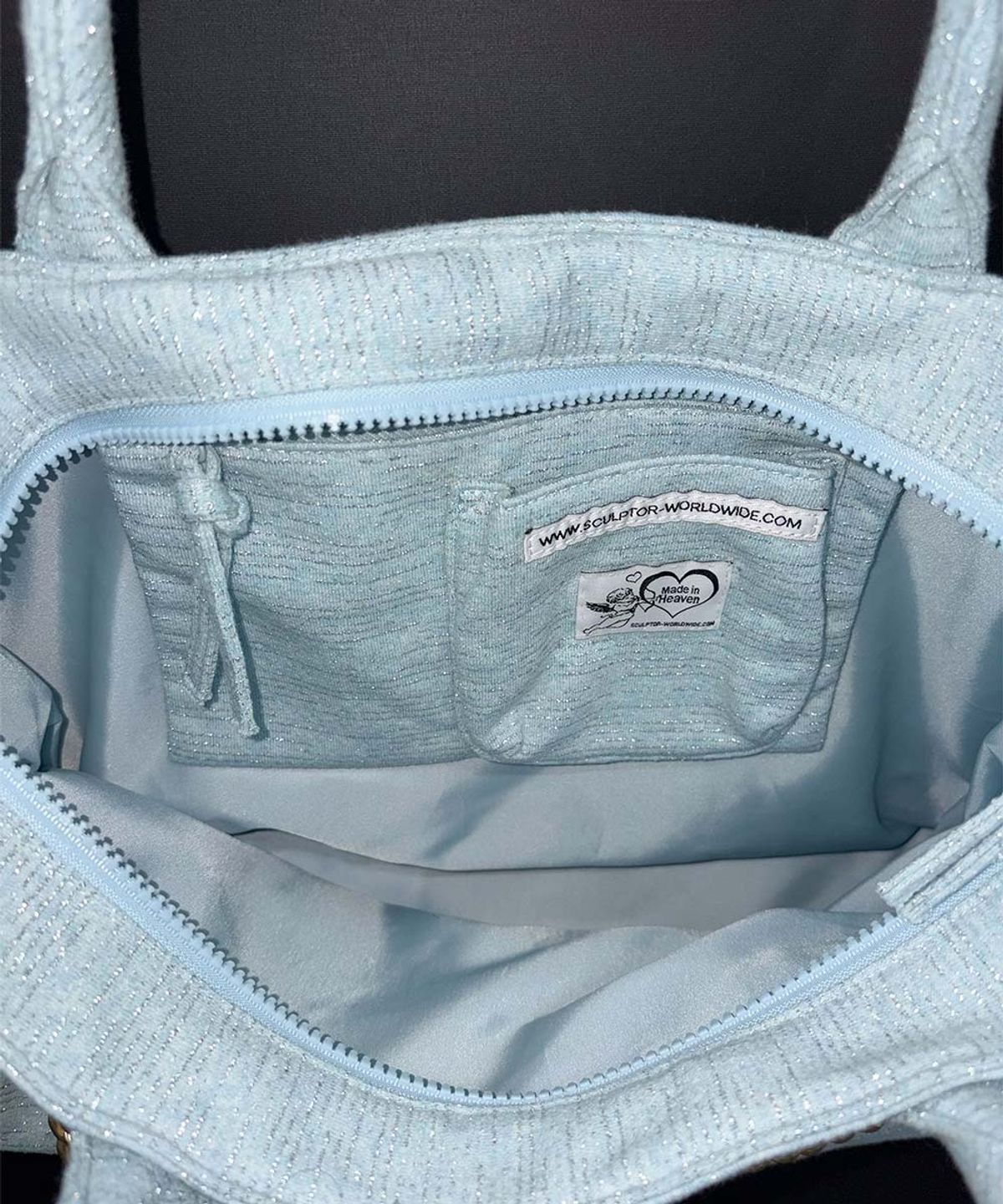스컬프터(SCULPTOR) Chain Terry Bag Baby Blue