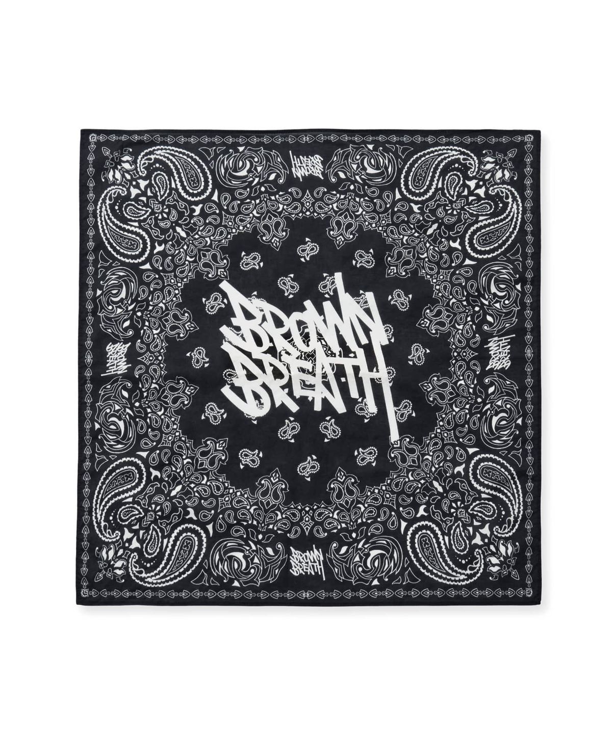 브라운브레스 키즈(BROWNBREATH KIDS) KIDS PAISLEY TAG BANDANA - BLACK