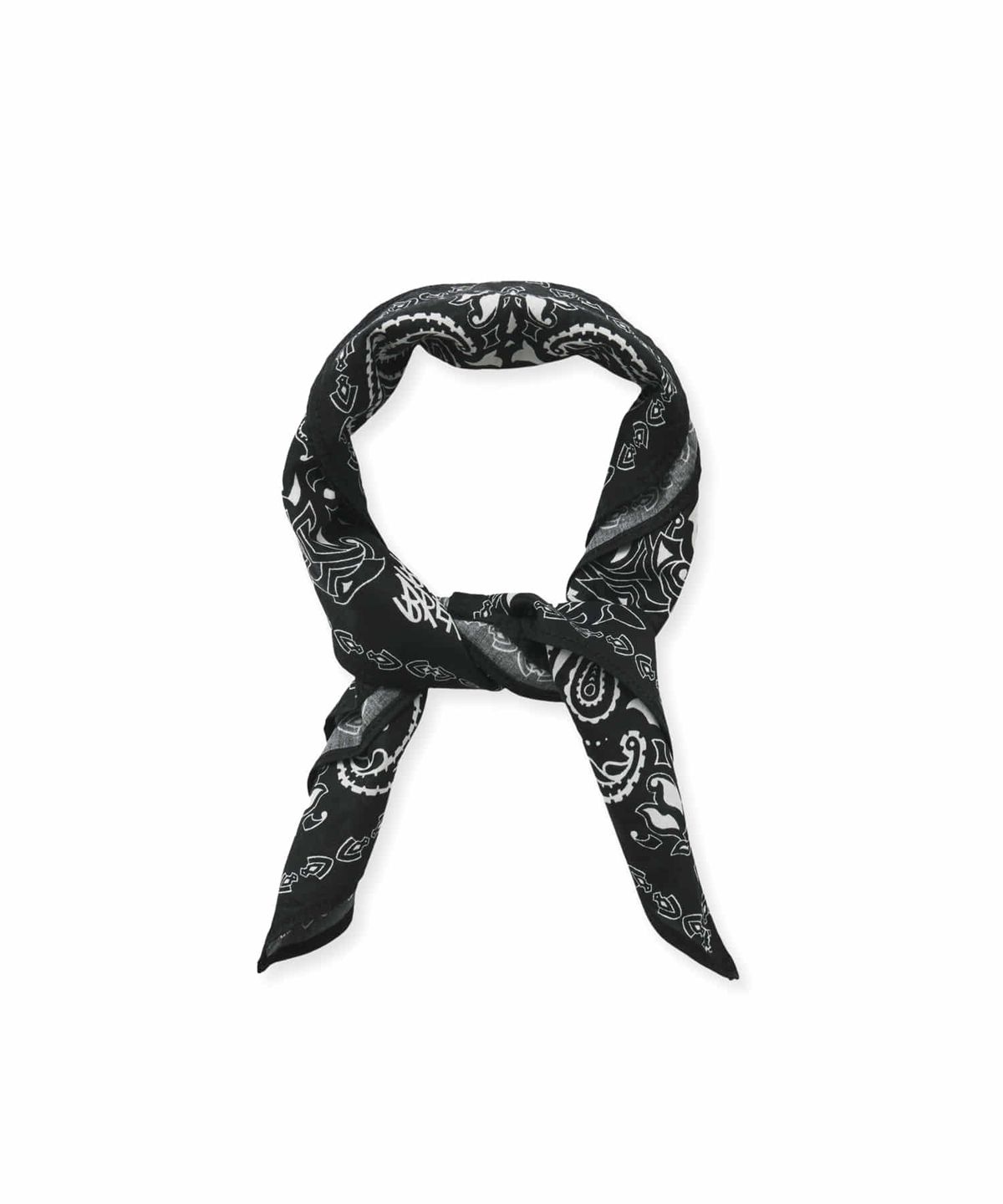 브라운브레스 키즈(BROWNBREATH KIDS) KIDS PAISLEY TAG BANDANA - BLACK