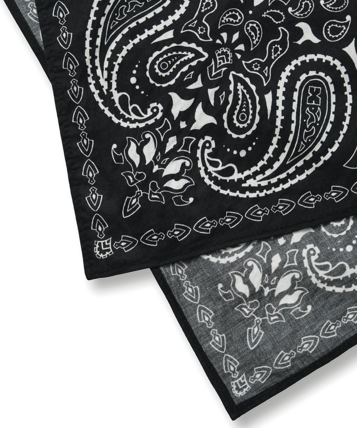 브라운브레스 키즈(BROWNBREATH KIDS) KIDS PAISLEY TAG BANDANA - BLACK