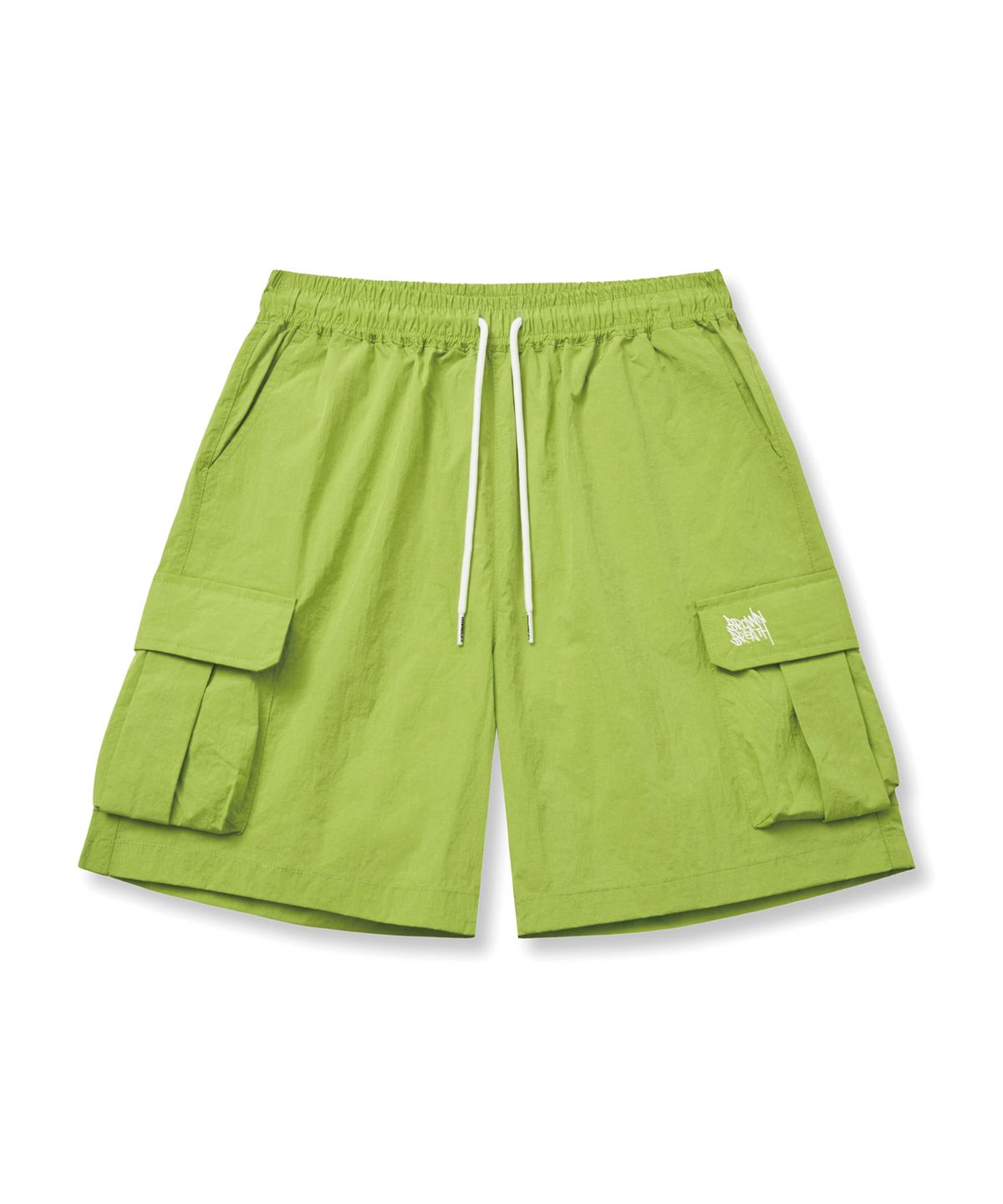 브라운브레스 키즈(BROWNBREATH KIDS) KIDS TAG LIGHT UTILITY SHORTS - LIME