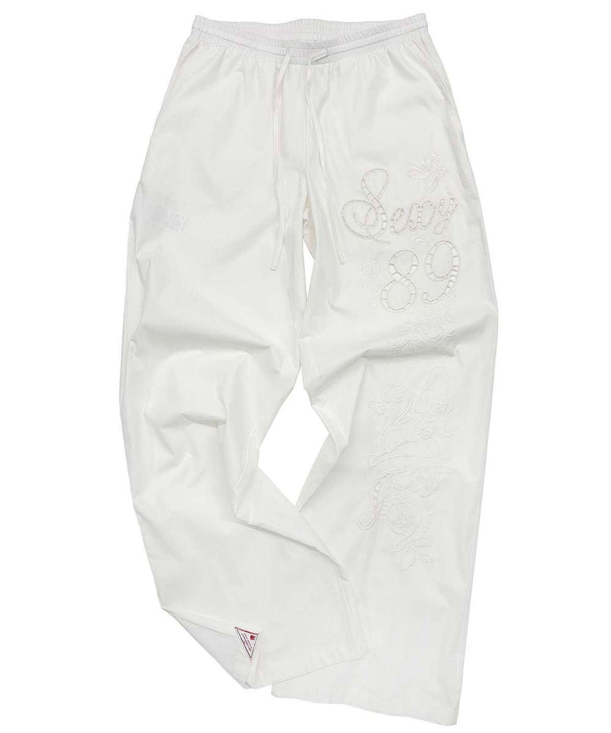 스컬프터(SCULPTOR) Eyelet Embroidery Pants White