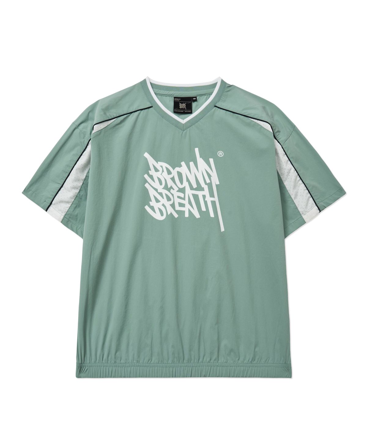 브라운브레스 키즈(BROWNBREATH KIDS) KIDS LIGHT WOVEN TAG TEE - MINT