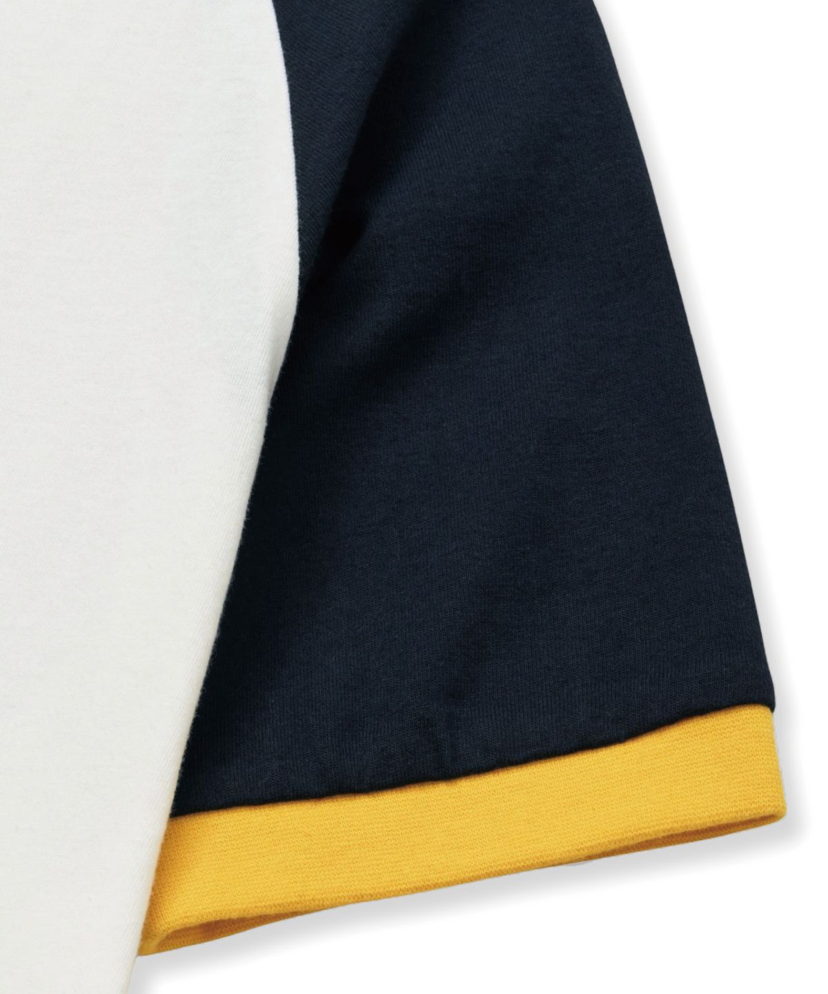 브라운브레스 키즈(BROWNBREATH KIDS) KIDS RAGLAN COLOR BLOCK TEE - NAVY
