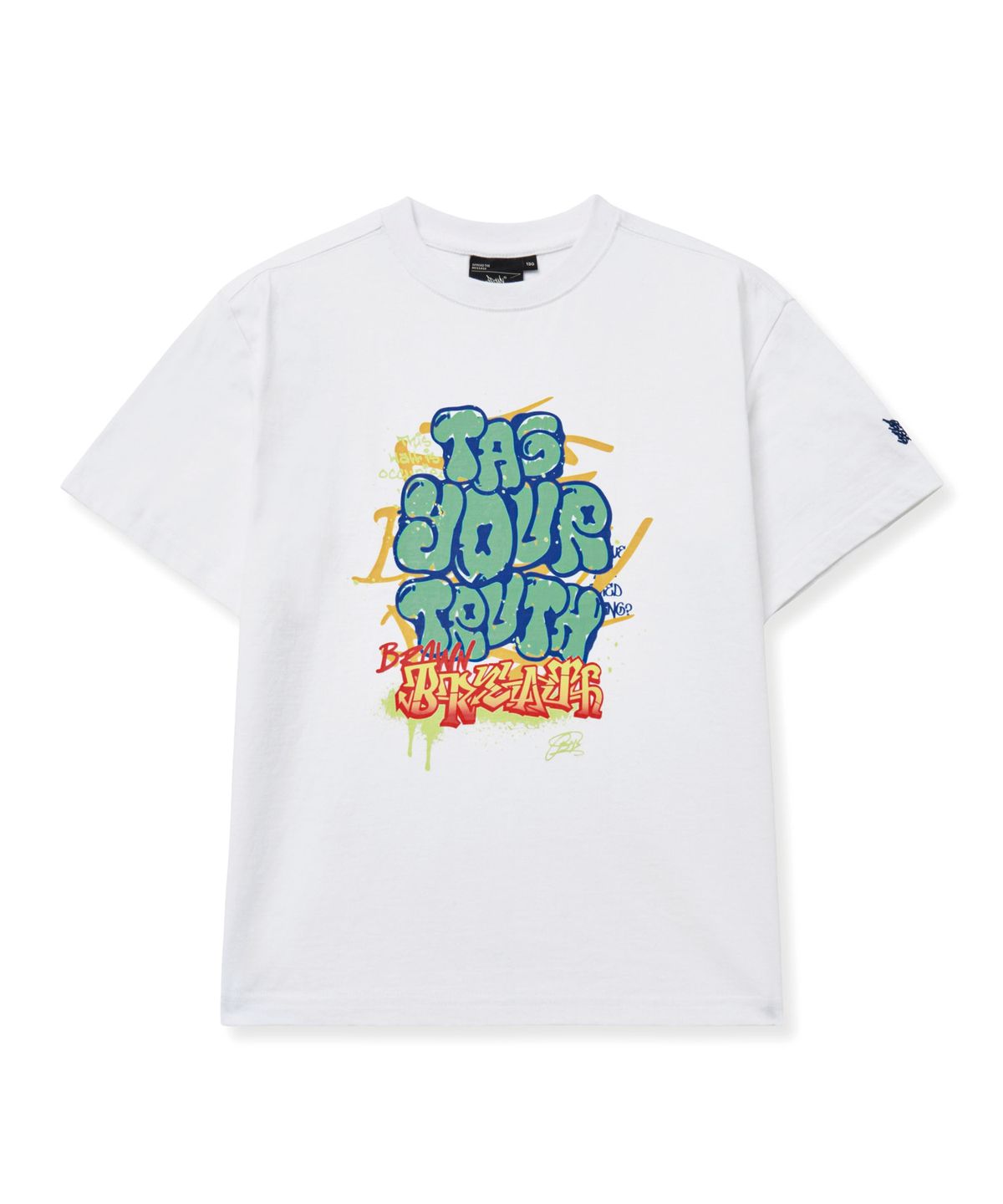 브라운브레스 키즈(BROWNBREATH KIDS) KIDS TAG GRAFFITI TEE - WHITE