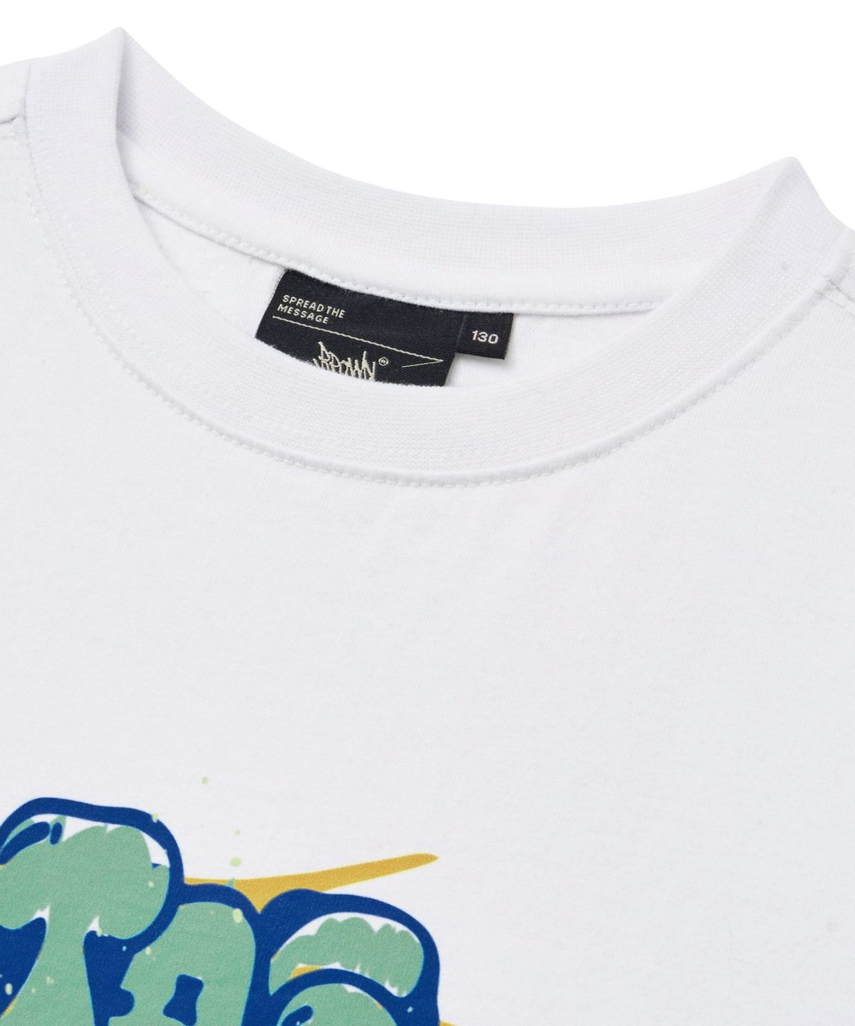 브라운브레스 키즈(BROWNBREATH KIDS) KIDS TAG GRAFFITI TEE - WHITE