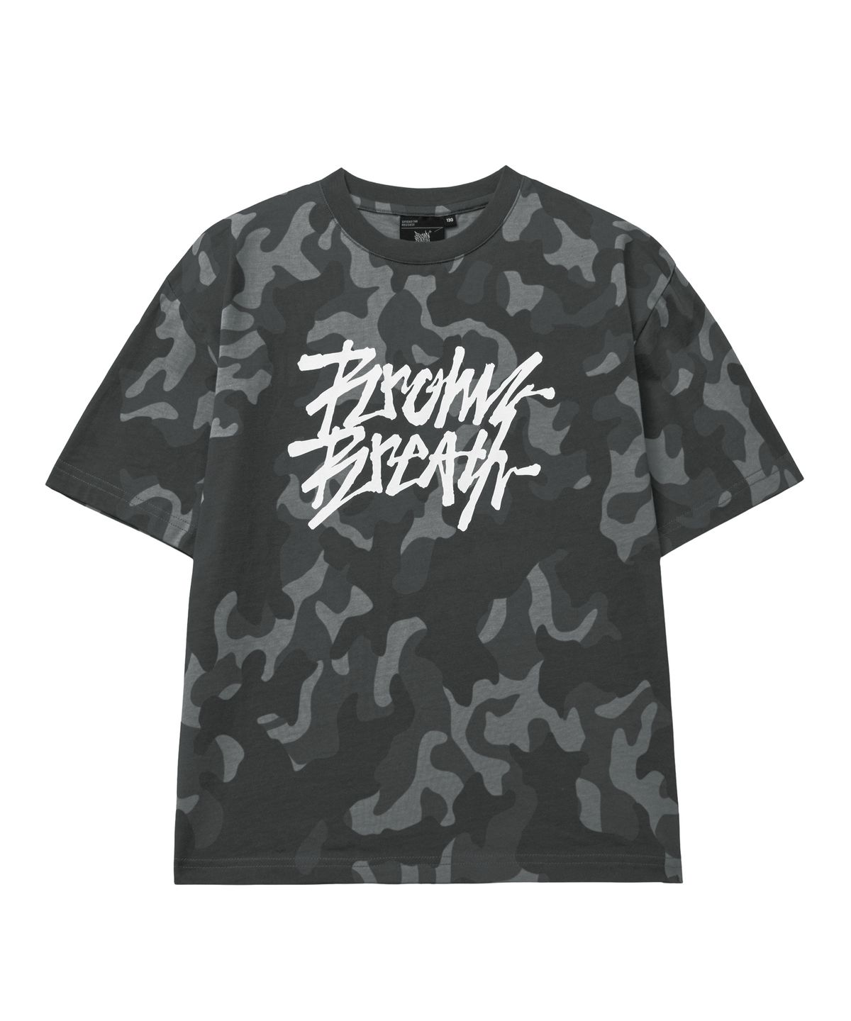 브라운브레스 키즈(BROWNBREATH KIDS) KIDS CAMO TAG TEE - BLACK