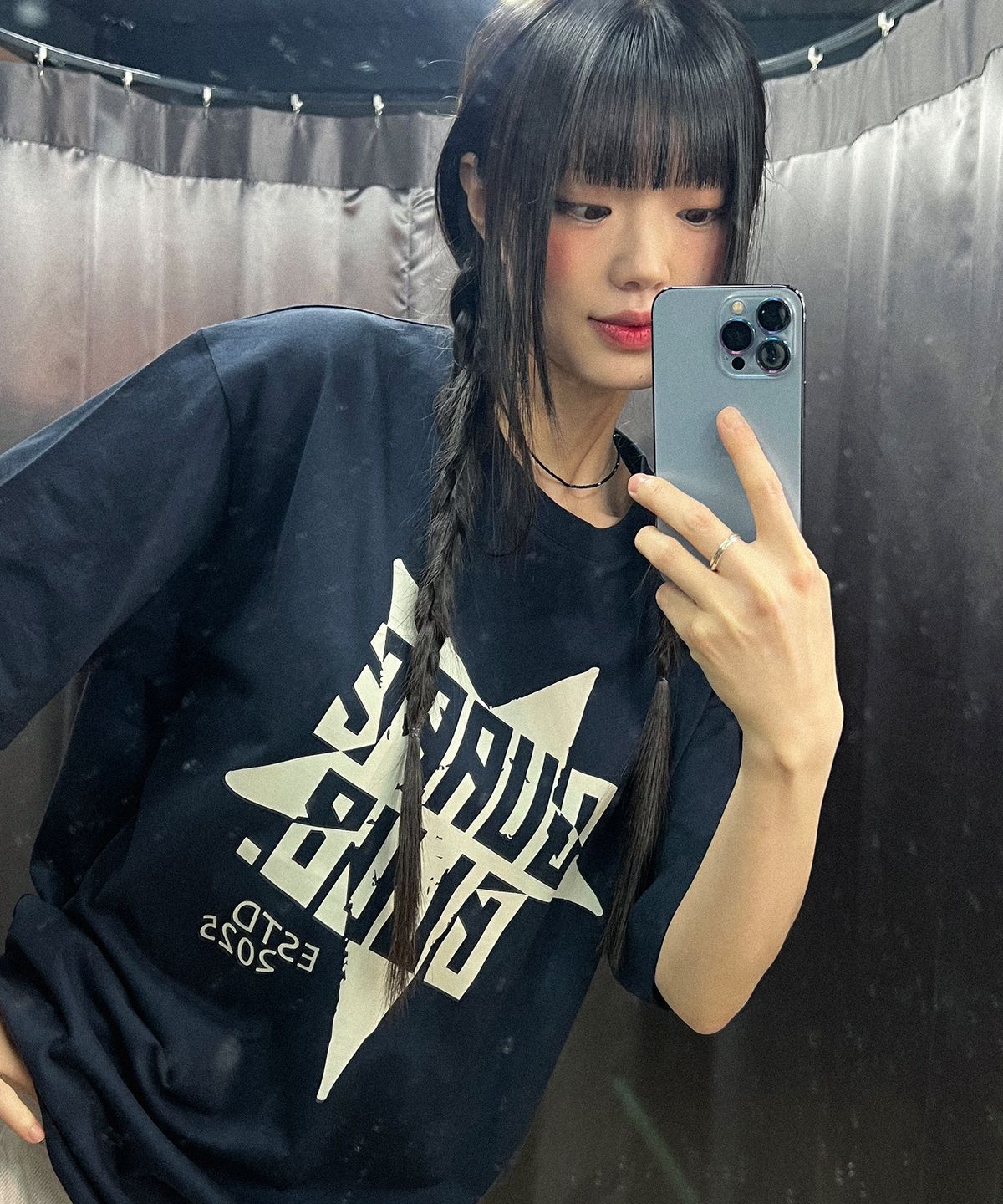 꾸아페(QUAFE) STAR OVERFIT GRAPHIC T-SHIRT_2color