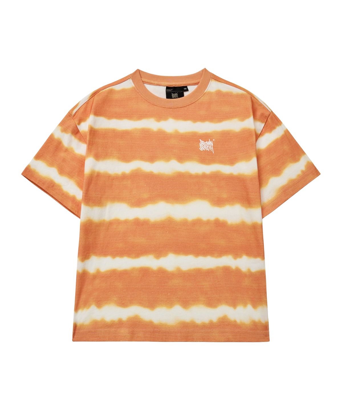브라운브레스 키즈(BROWNBREATH KIDS) KIDS DYEING STRIPE TAG TEE - ORANGE
