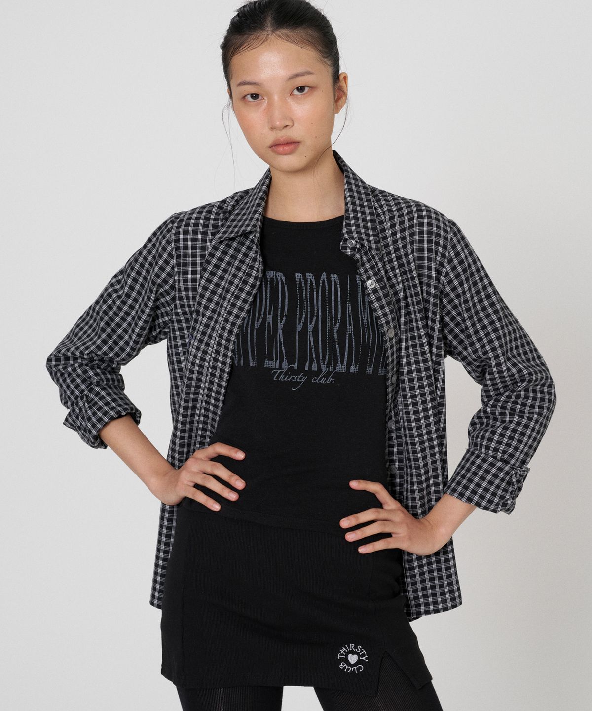 떨스티클럽(THIRSTYCLUB) Professional job t - Black