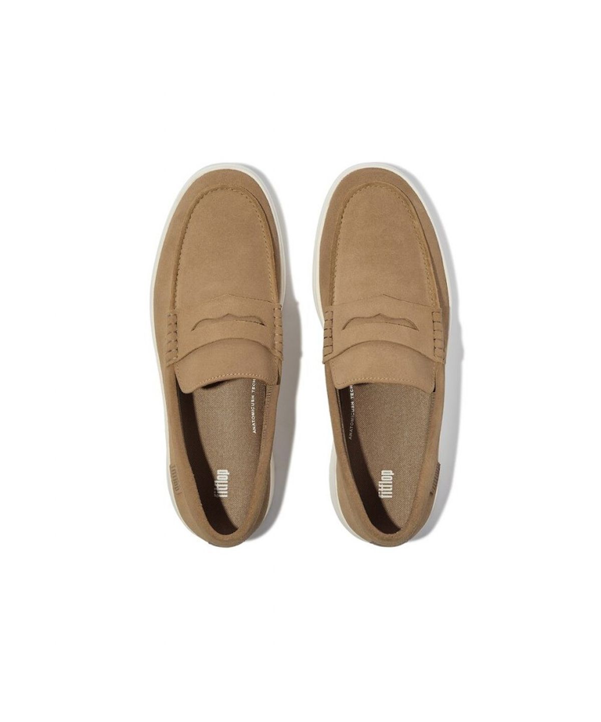 핏플랍(FITFLOP) [랠리] 남성 스웨이드 페니 로퍼 - 카멜 (FT59K1L02C)