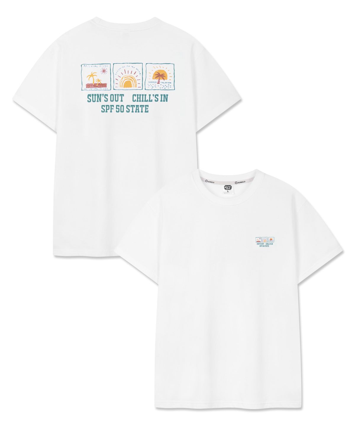 앨빈클로(ALVINCLO) SUNBUM 반팔티셔츠 AST3601 (4COLOR)