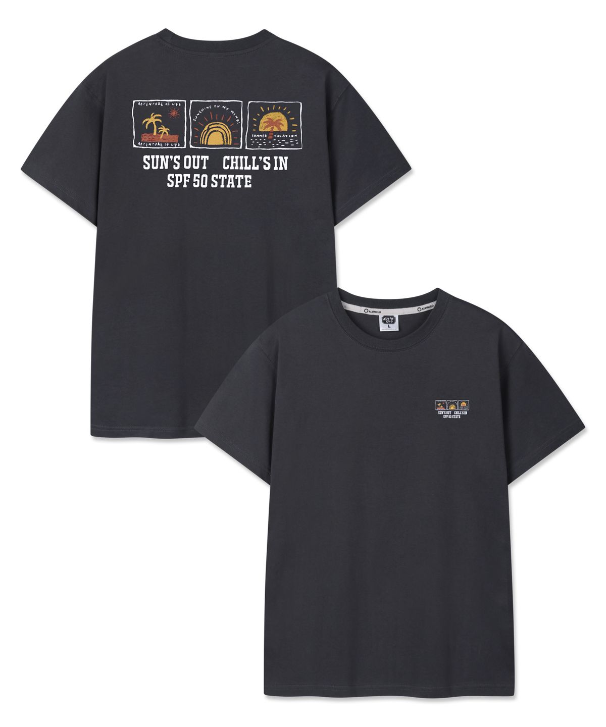 앨빈클로(ALVINCLO) SUNBUM 반팔티셔츠 AST3601 (4COLOR)