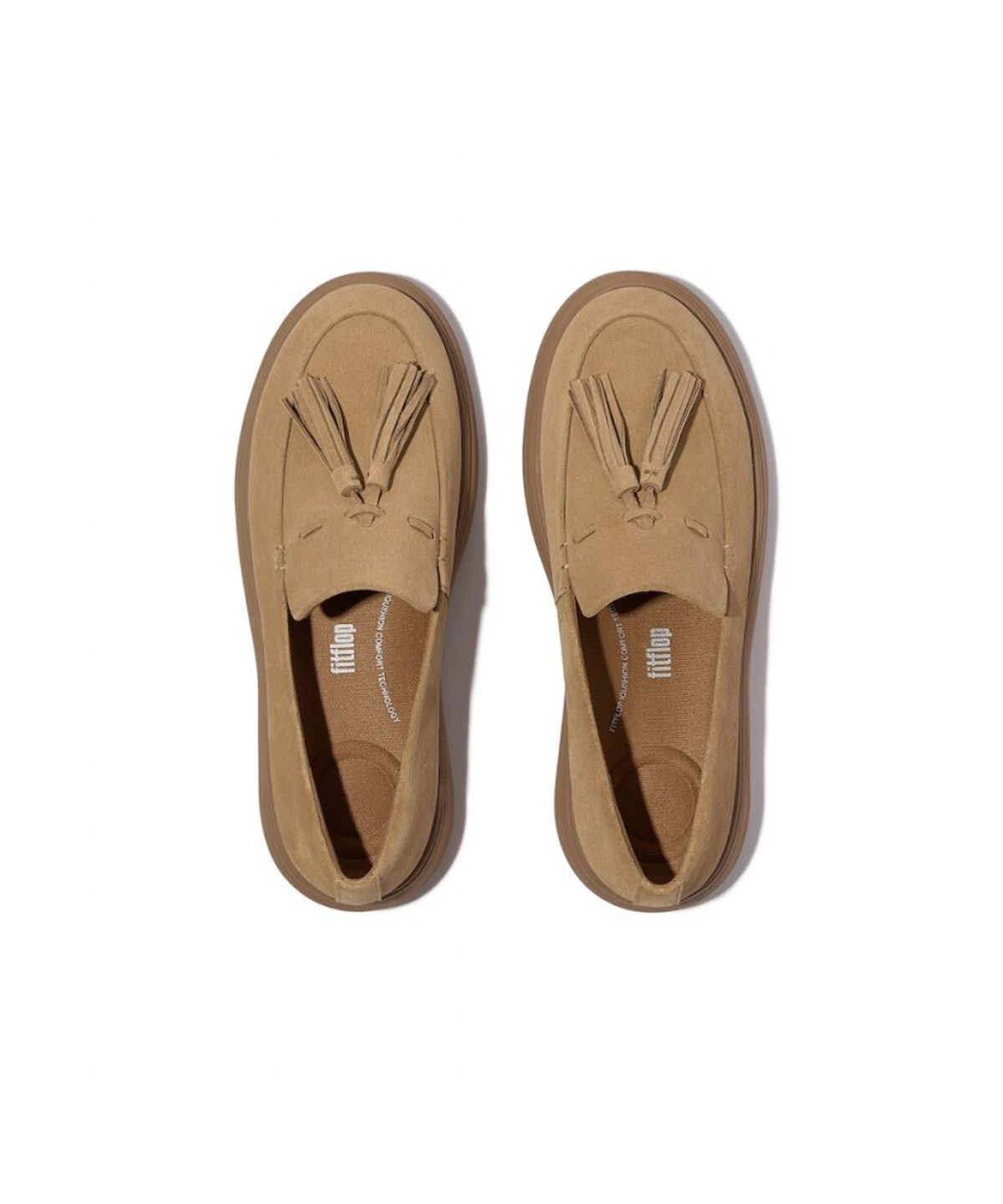 핏플랍(FITFLOP) [iQ-COMFF] 여성 태슬 스웨이드 로퍼 - 카멜 (FT59K2L03C)