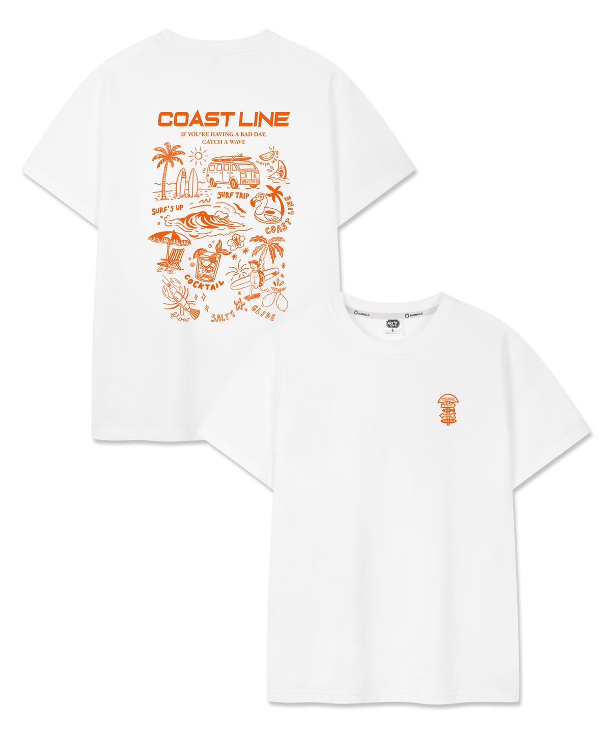 앨빈클로(ALVINCLO) COAST LINE 반팔티셔츠 AST3603 (3COLOR)
