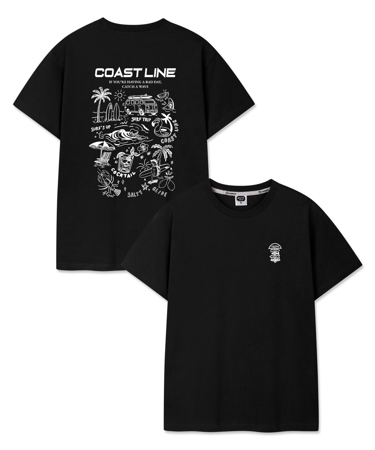 앨빈클로(ALVINCLO) COAST LINE 반팔티셔츠 AST3603 (3COLOR)