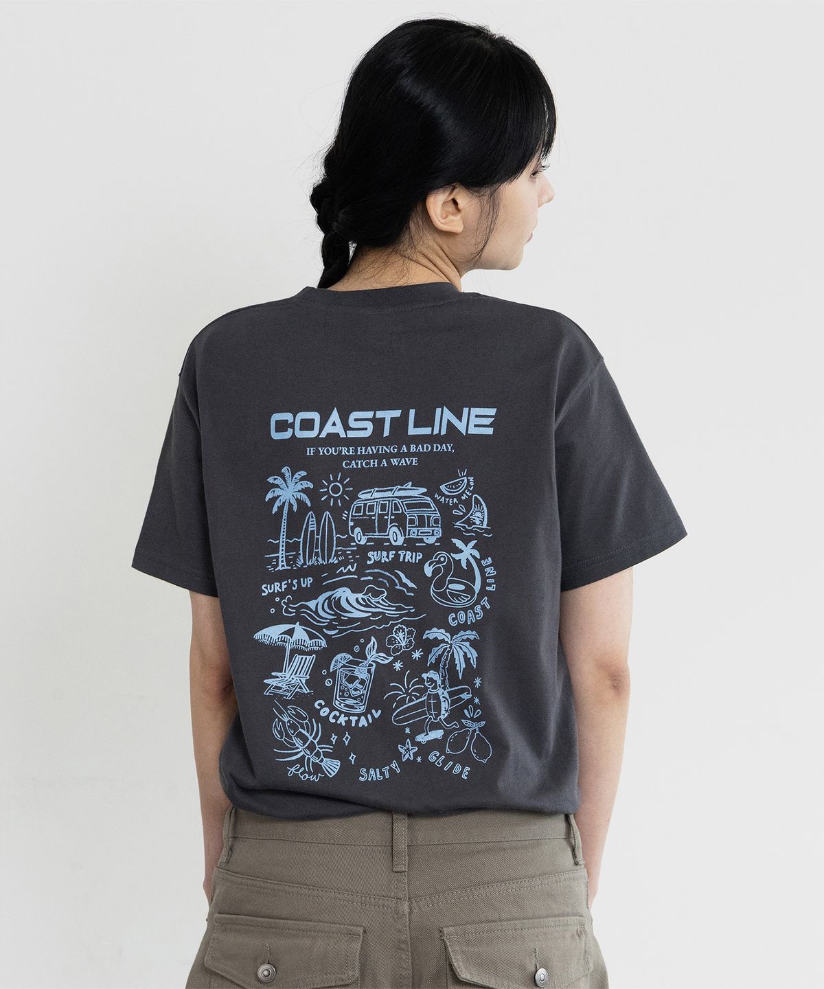앨빈클로(ALVINCLO) COAST LINE 반팔티셔츠 AST3603 (3COLOR)