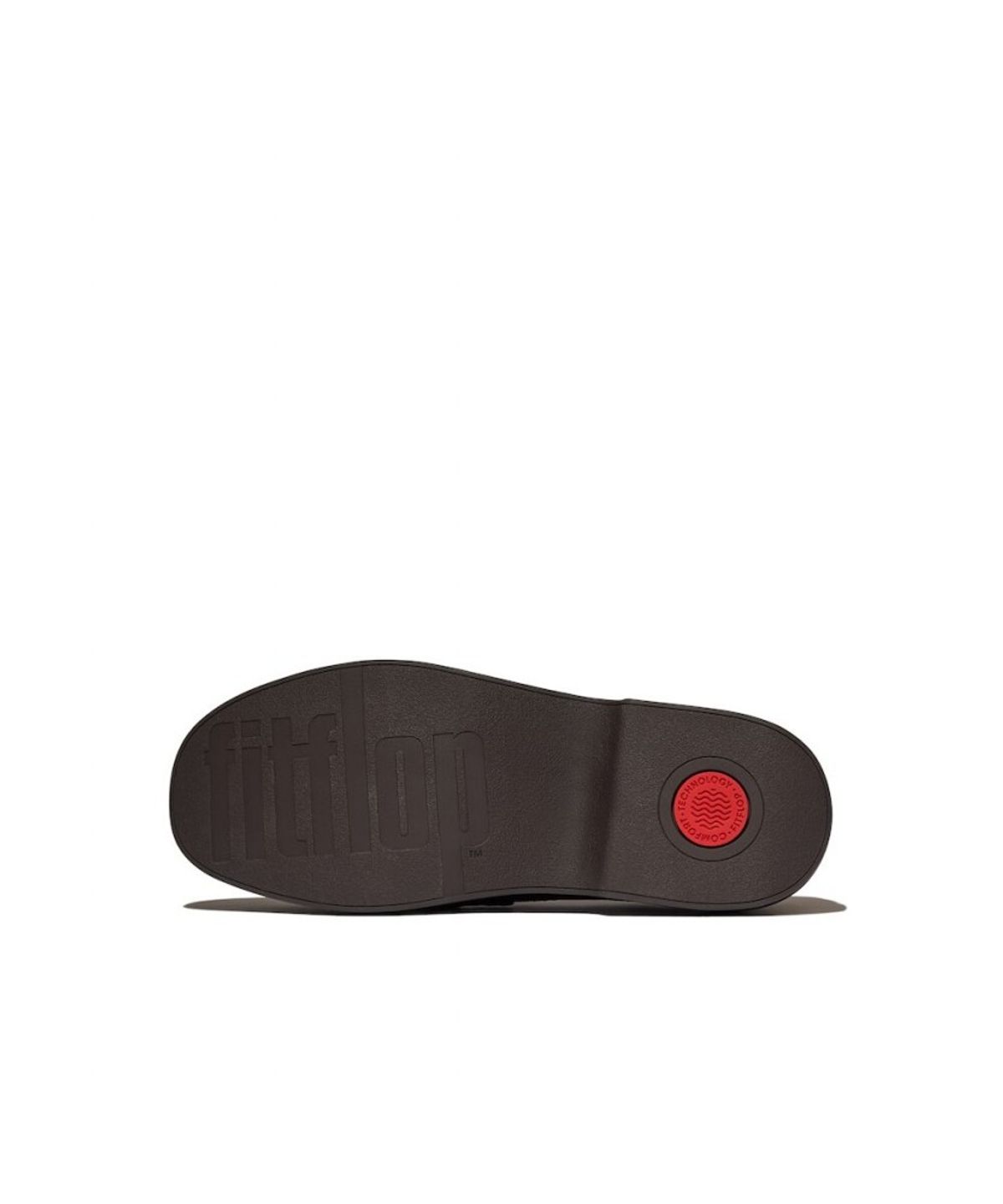 핏플랍(FITFLOP) [F-루마] 여성 스티치 스웨이드 웨지 페니 로퍼 - 초콜릿 브라운 (FT59K2L06D)