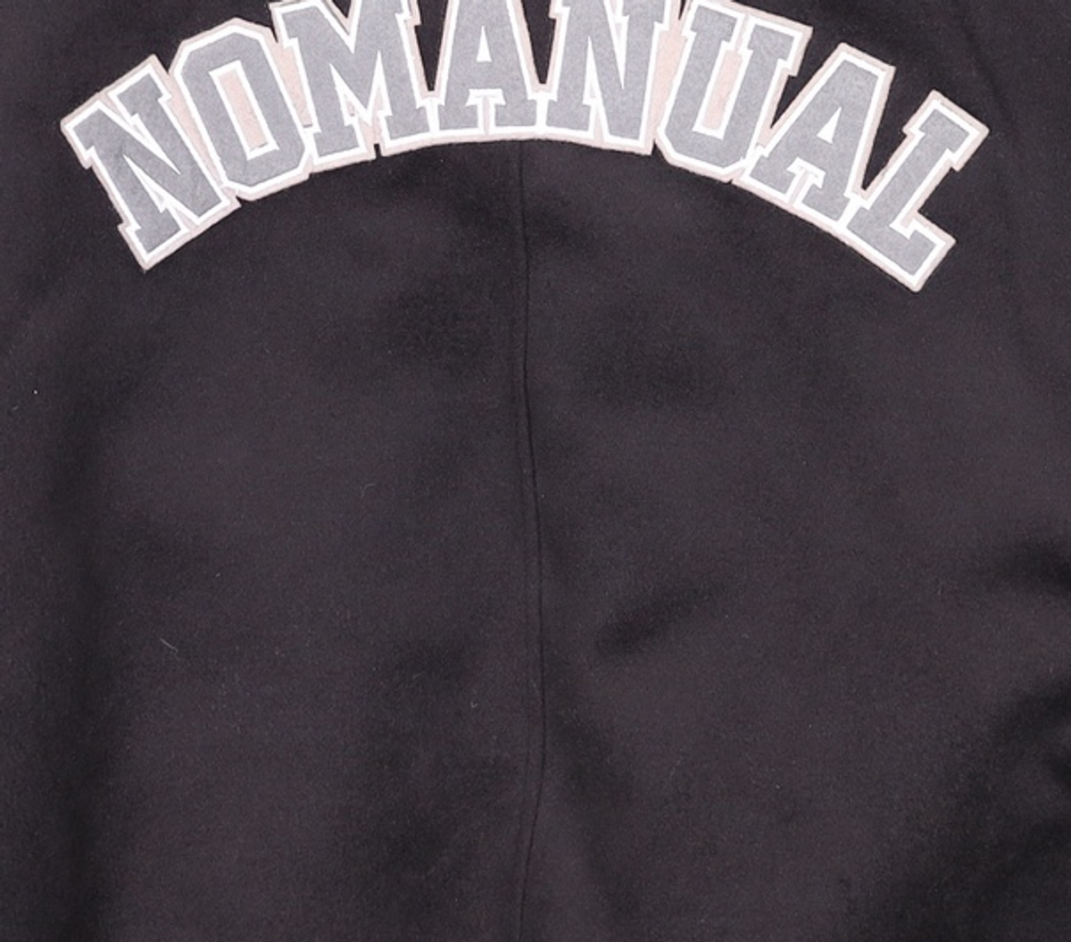 노매뉴얼(NOMANUAL) TAYLOR VARSITY JACKET - BLACK 100