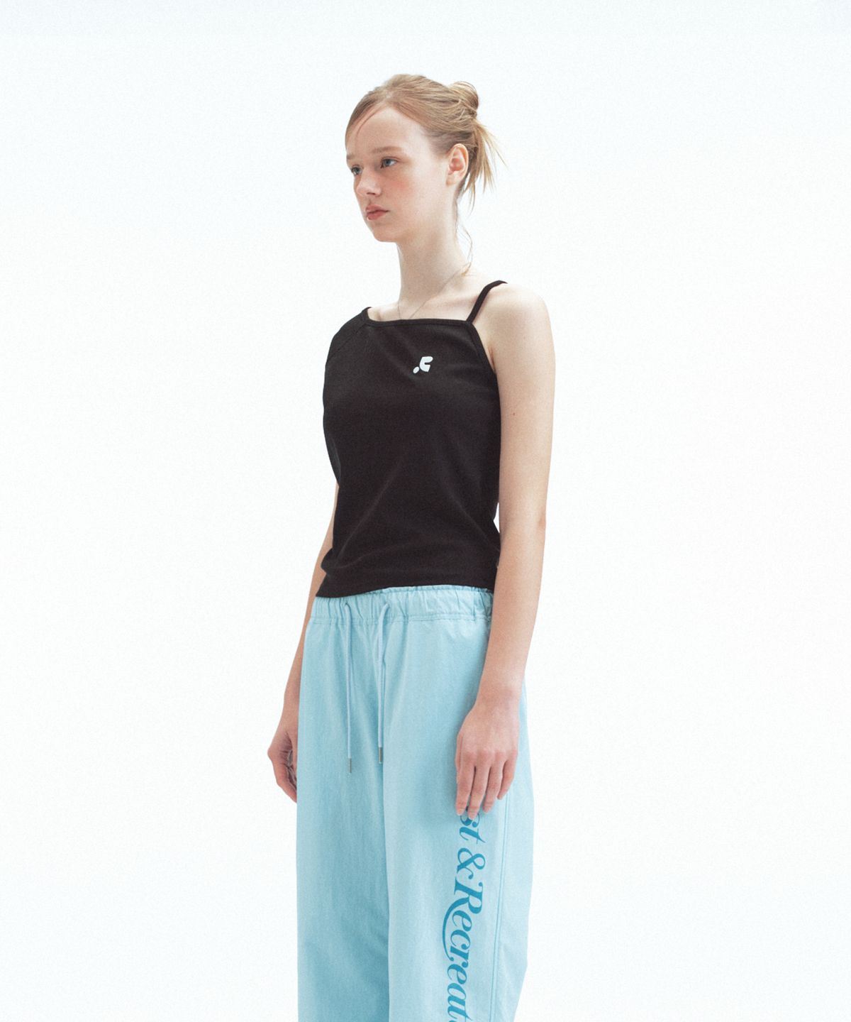 레스트앤레크레이션(REST&RECREATION) UNBALANCED KNIT TOP - BLACK