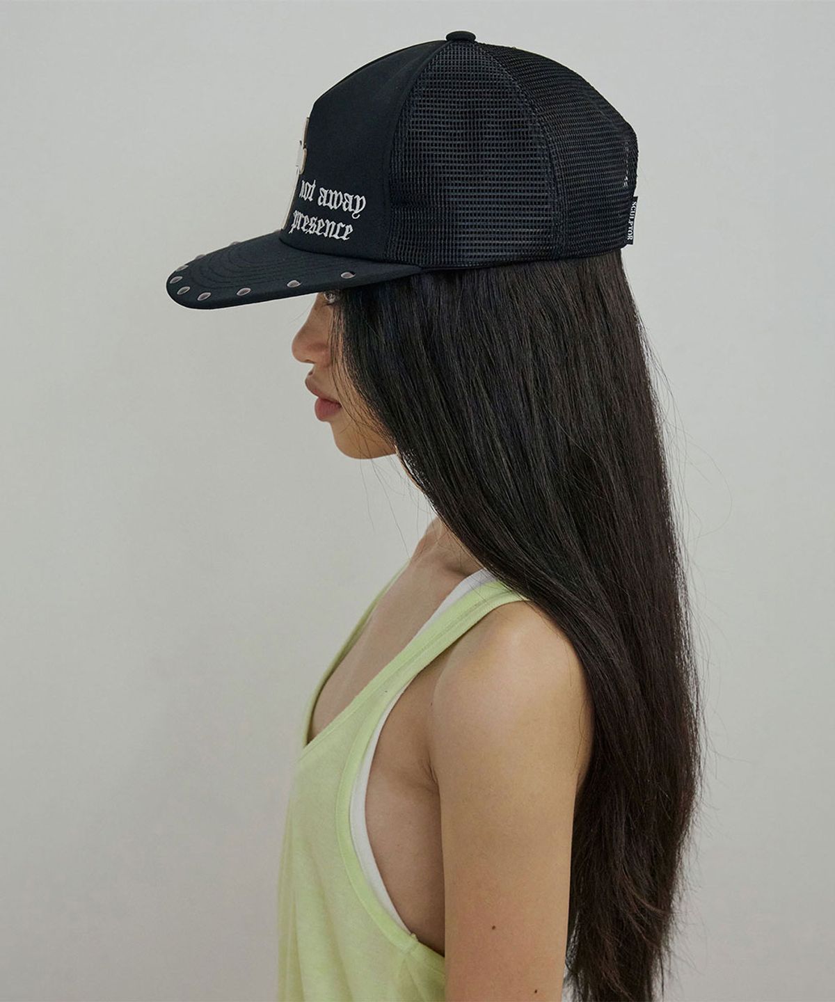 스컬프터(SCULPTOR) Cross Mesh Cap Black