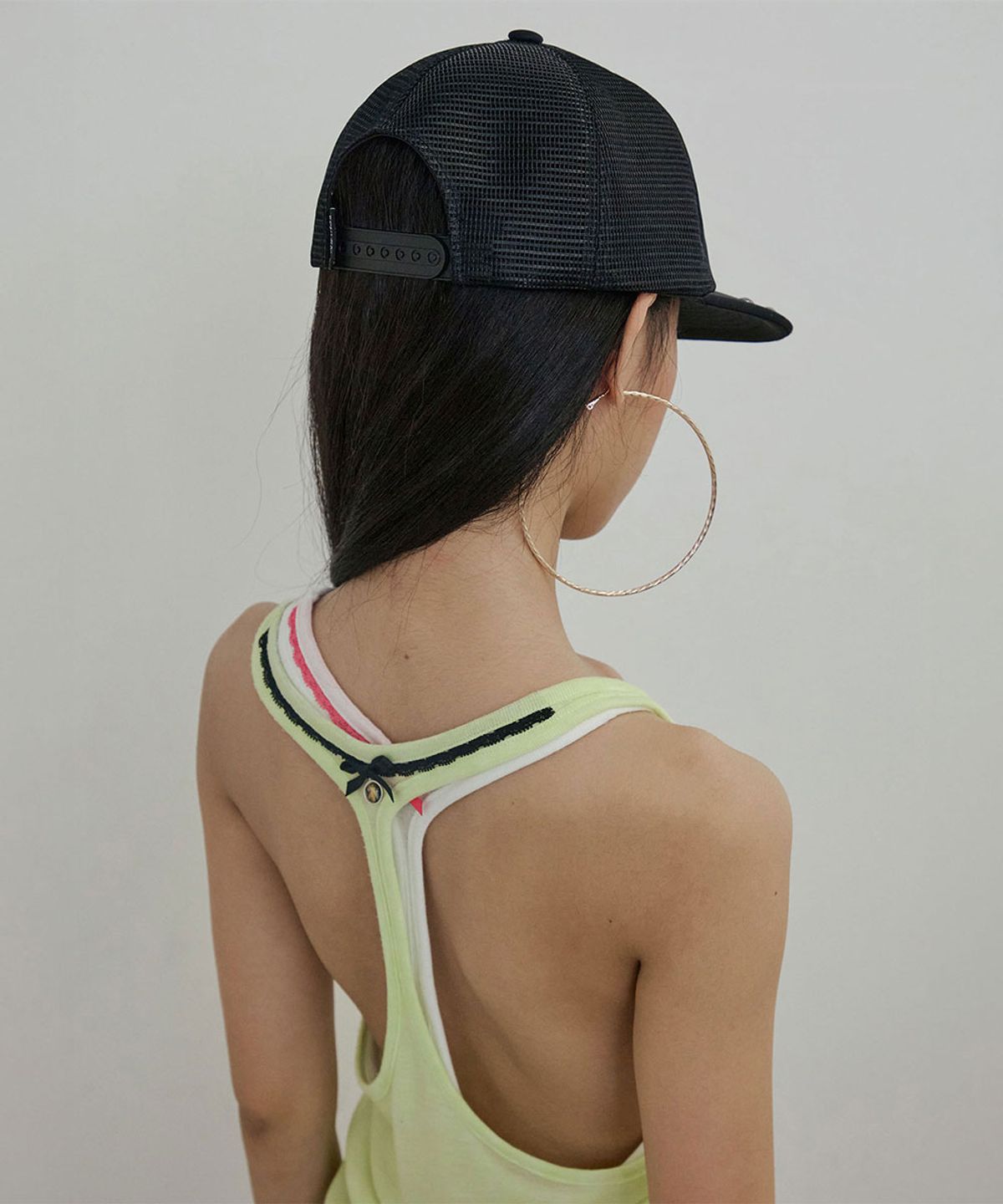 스컬프터(SCULPTOR) Cross Mesh Cap Black