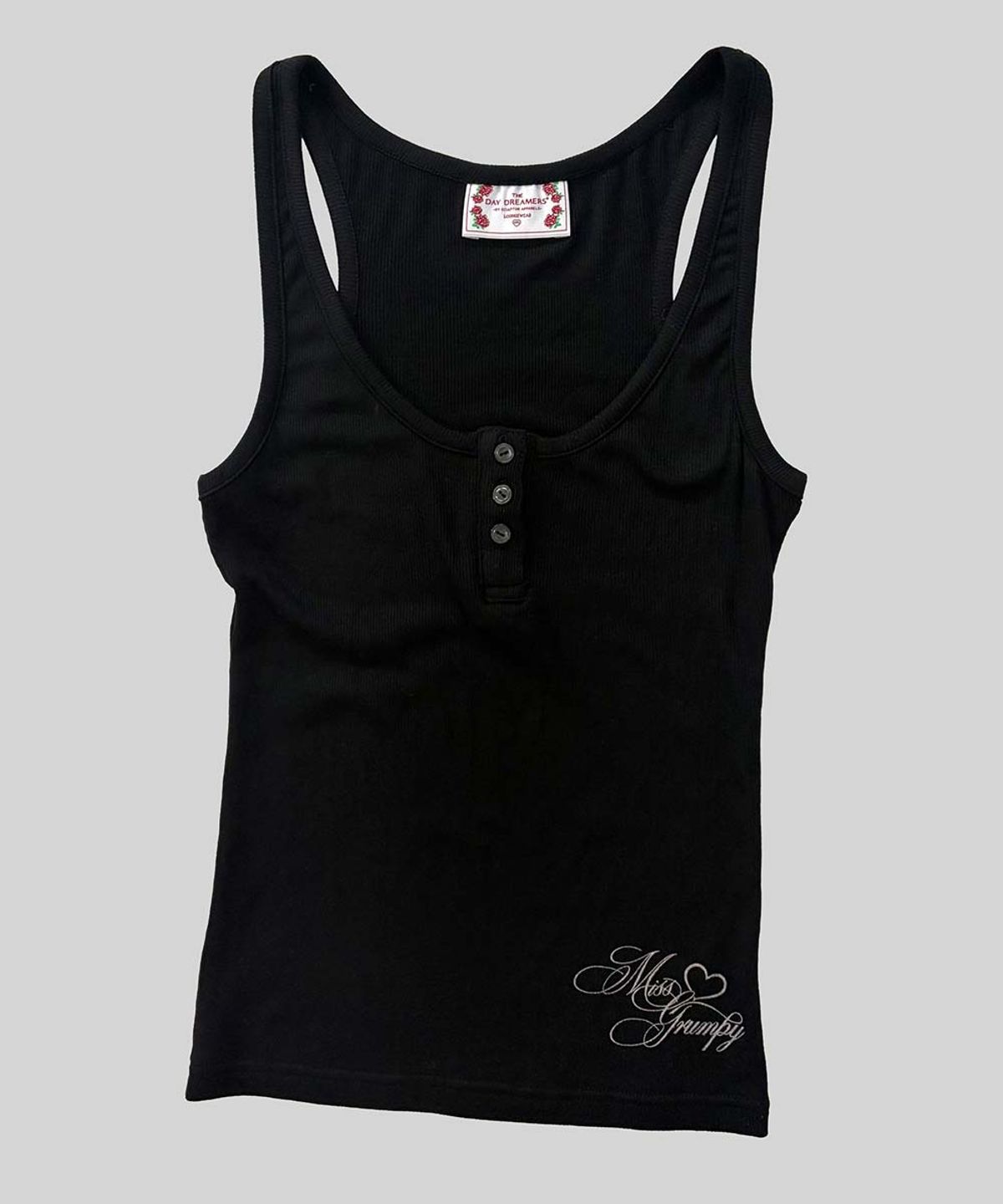 스컬프터(SCULPTOR) Miss Grumpy Button-Up Top Black