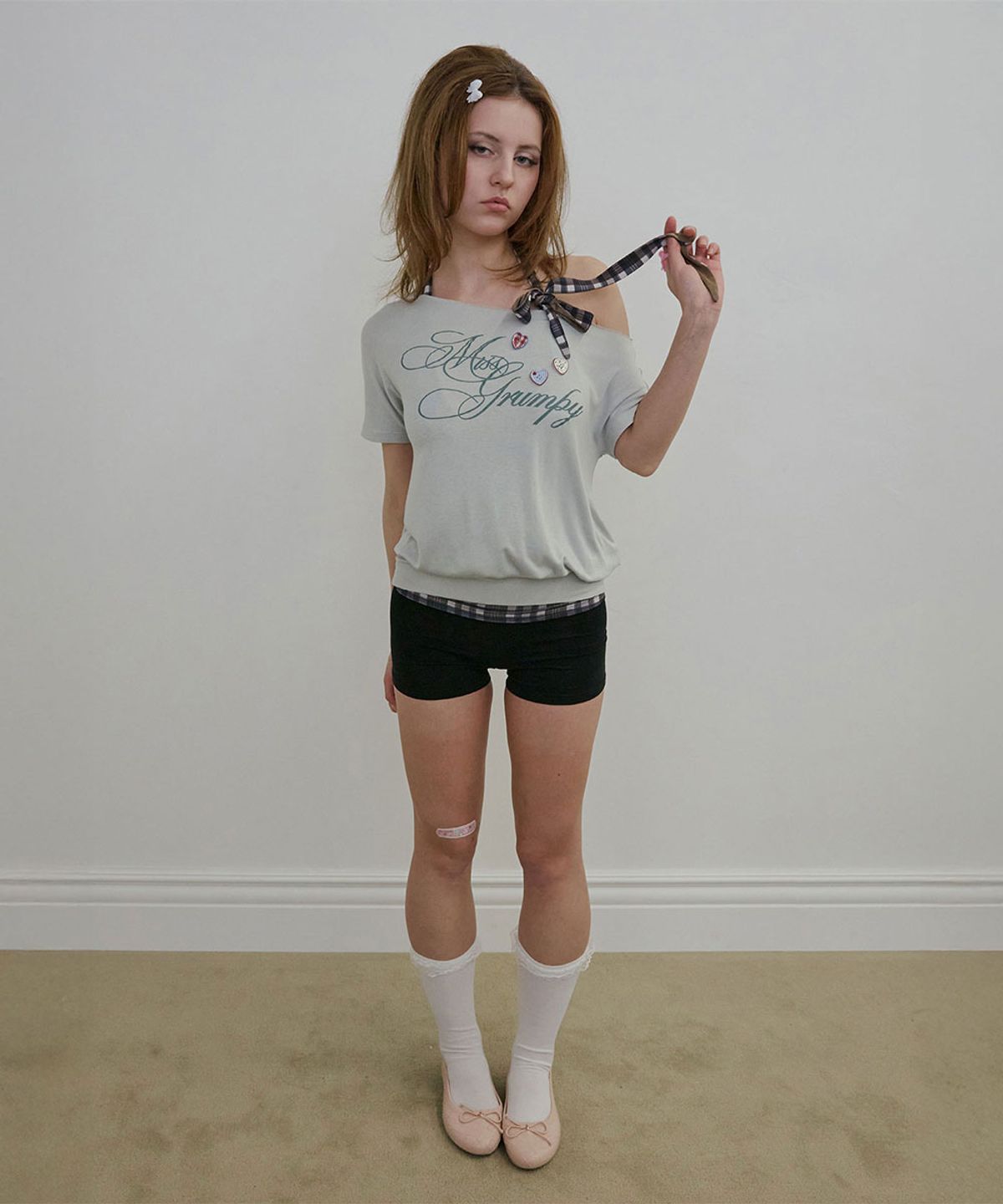 스컬프터(SCULPTOR) Miss Grumpy Tee Misty Blue