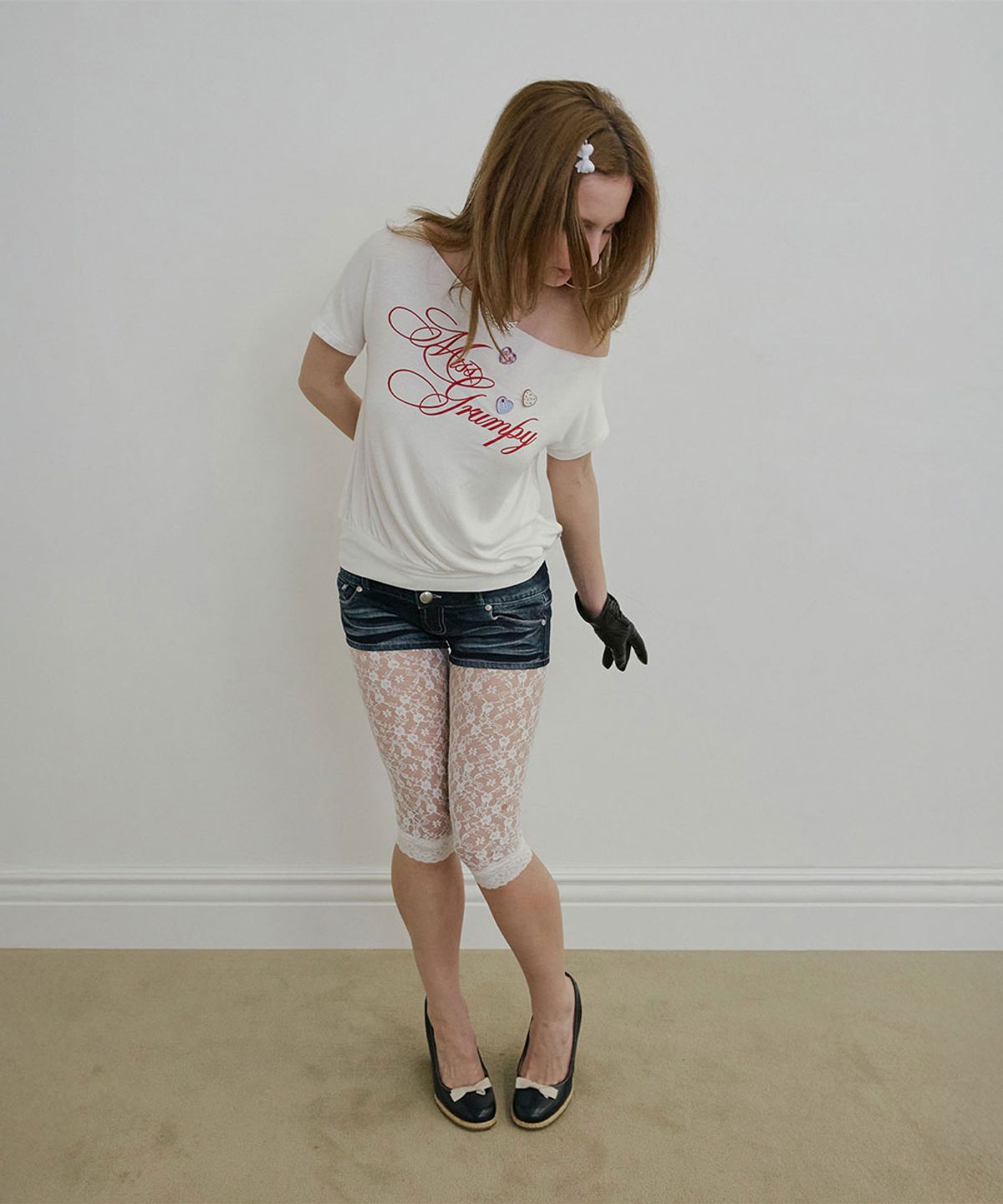 스컬프터(SCULPTOR) Miss Grumpy Tee White