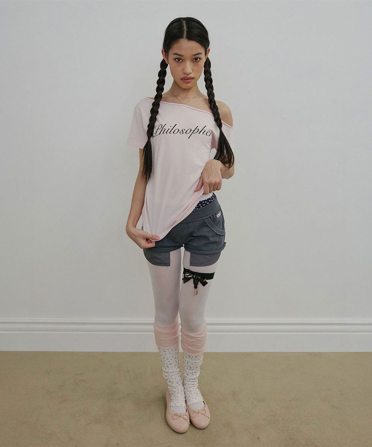스컬프터(SCULPTOR) Miss Grumpy Shorts Charcoal